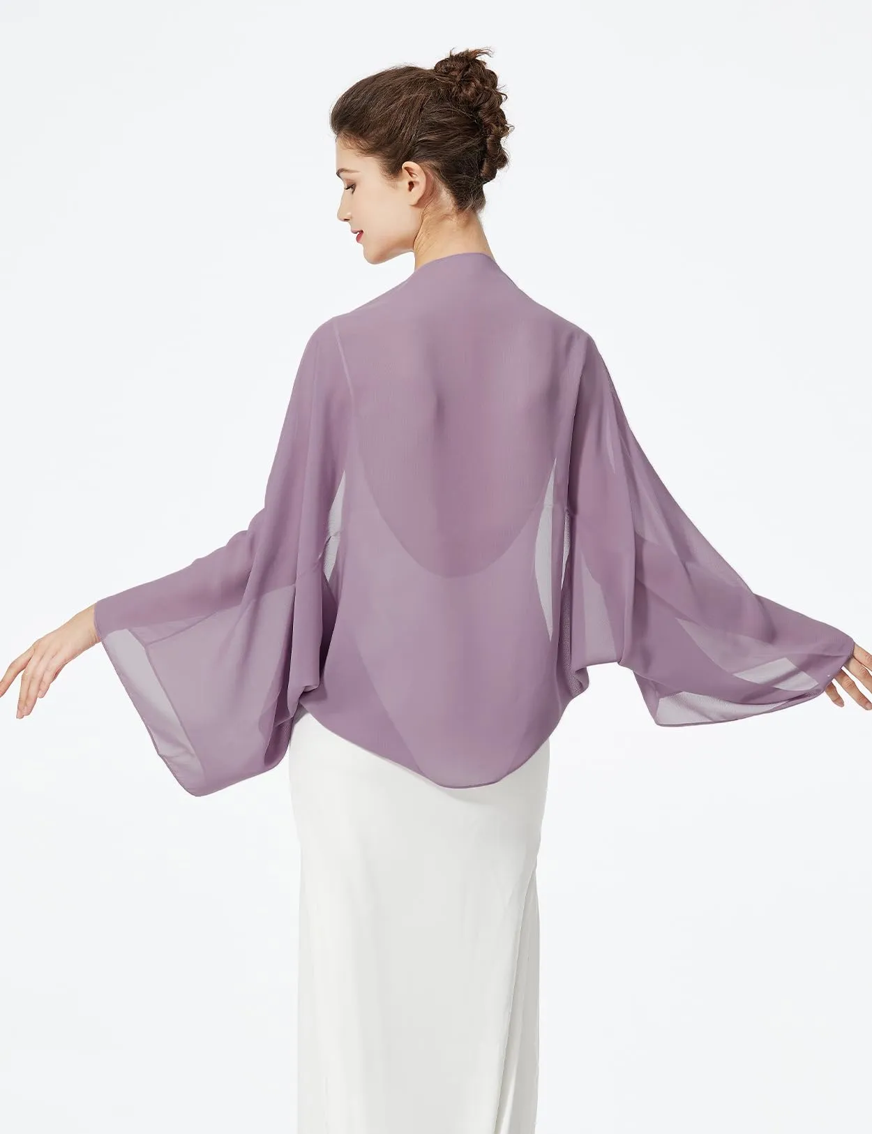 BEAUTELICATE Scialle Coprispalle in Chiffon per Donna - immagine 3