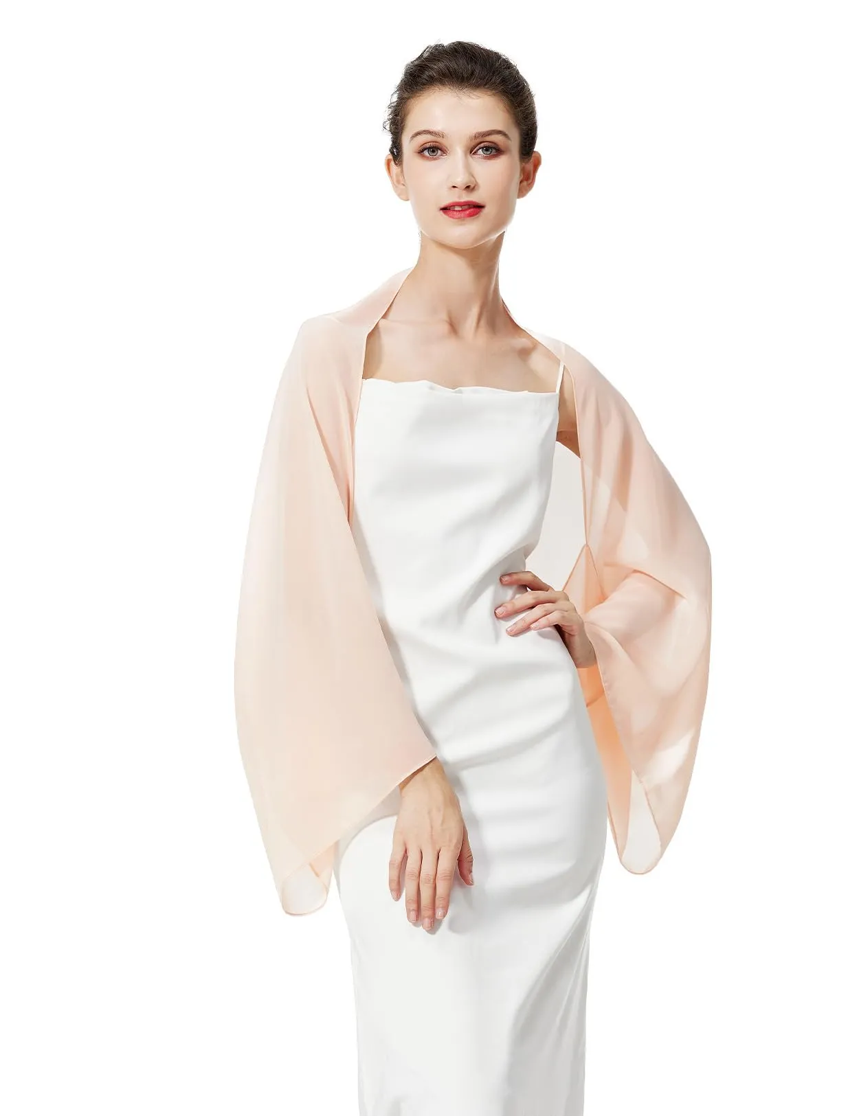 BEAUTELICATE Scialle Coprispalle in Chiffon per Donna - immagine 1