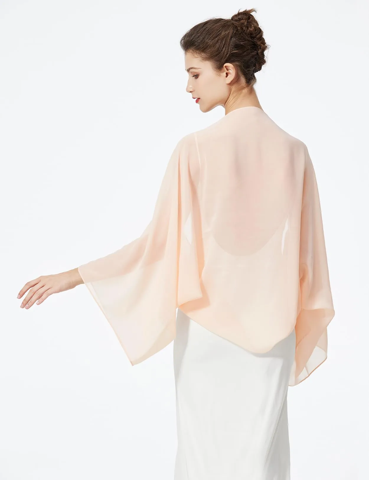 BEAUTELICATE Scialle Coprispalle in Chiffon per Donna - immagine 3