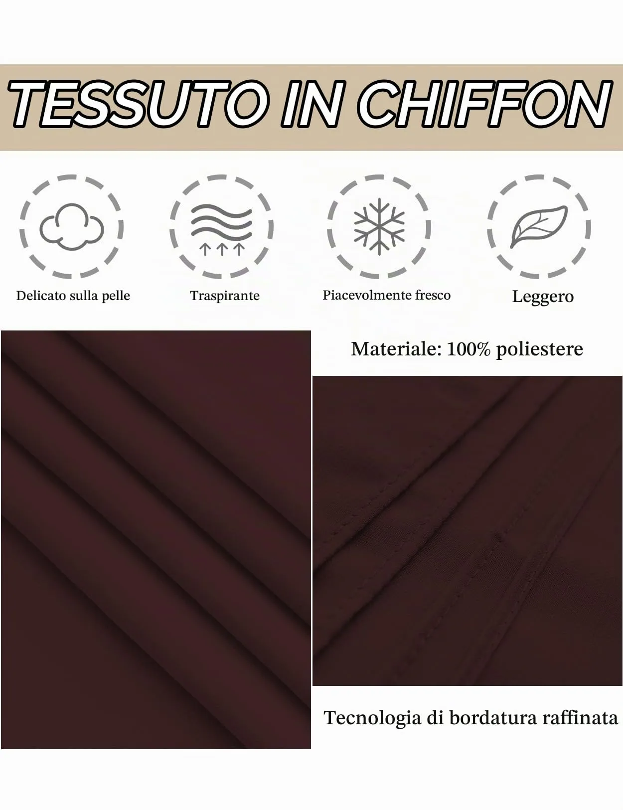 BEAUTELICATE Scialle Coprispalle Elegante Donna in Chiffon per Matrimonio e Cerimonia - immagine 5
