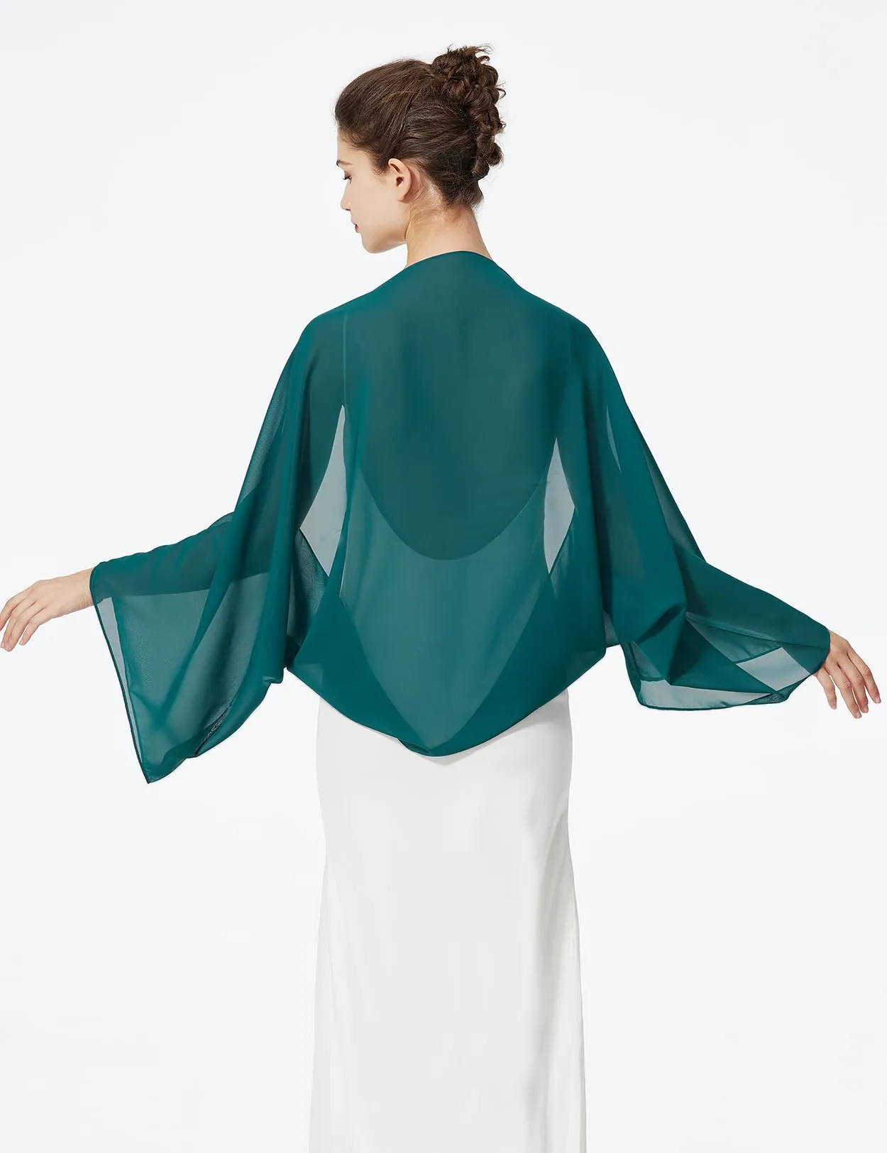 BEAUTELICATE Scialle Coprispalle in Chiffon per Donna - immagine 3