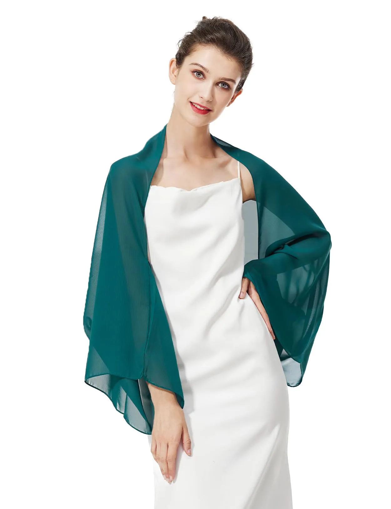 BEAUTELICATE Scialle Coprispalle in Chiffon per Donna - immagine 4