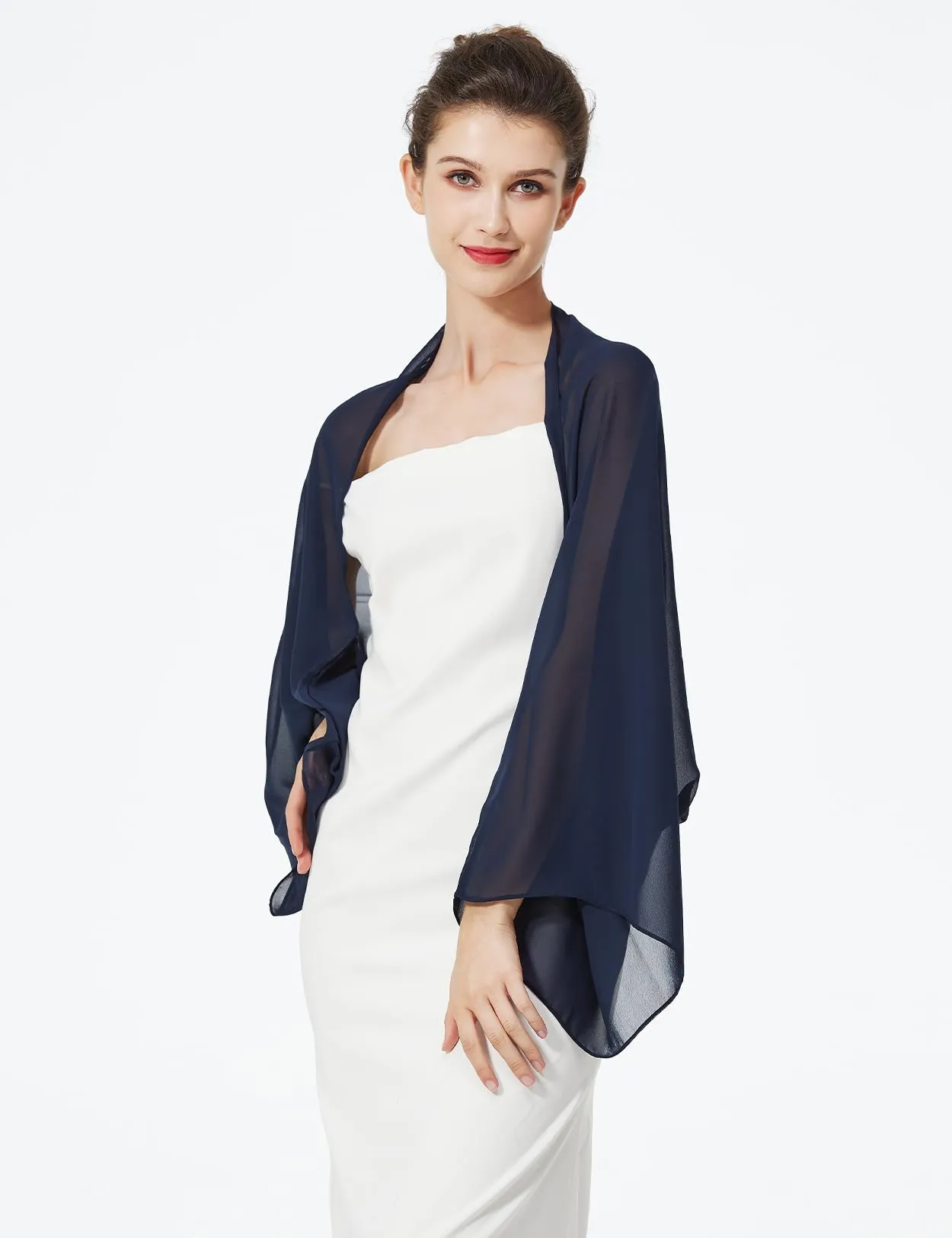 BEAUTELICATE Scialle Coprispalle in Chiffon per Donna - immagine 2