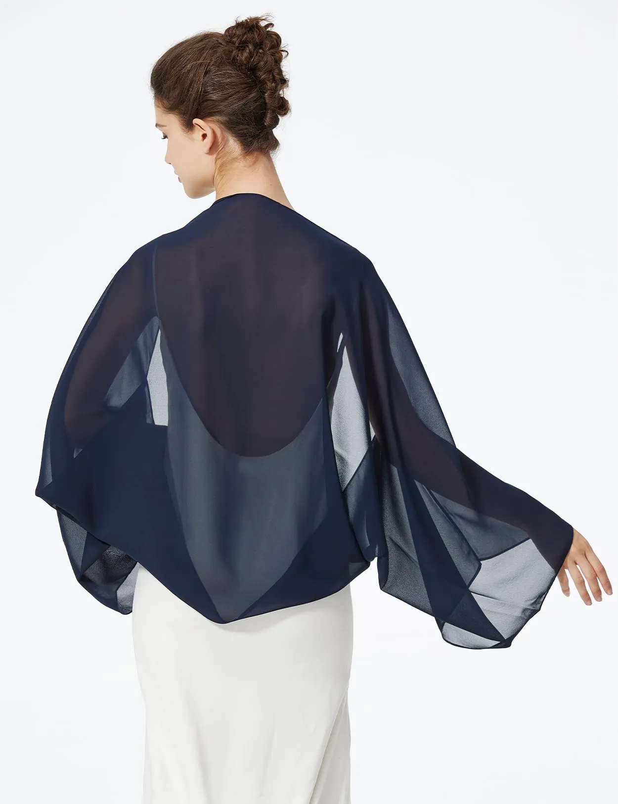 BEAUTELICATE Scialle Coprispalle in Chiffon per Donna - immagine 3