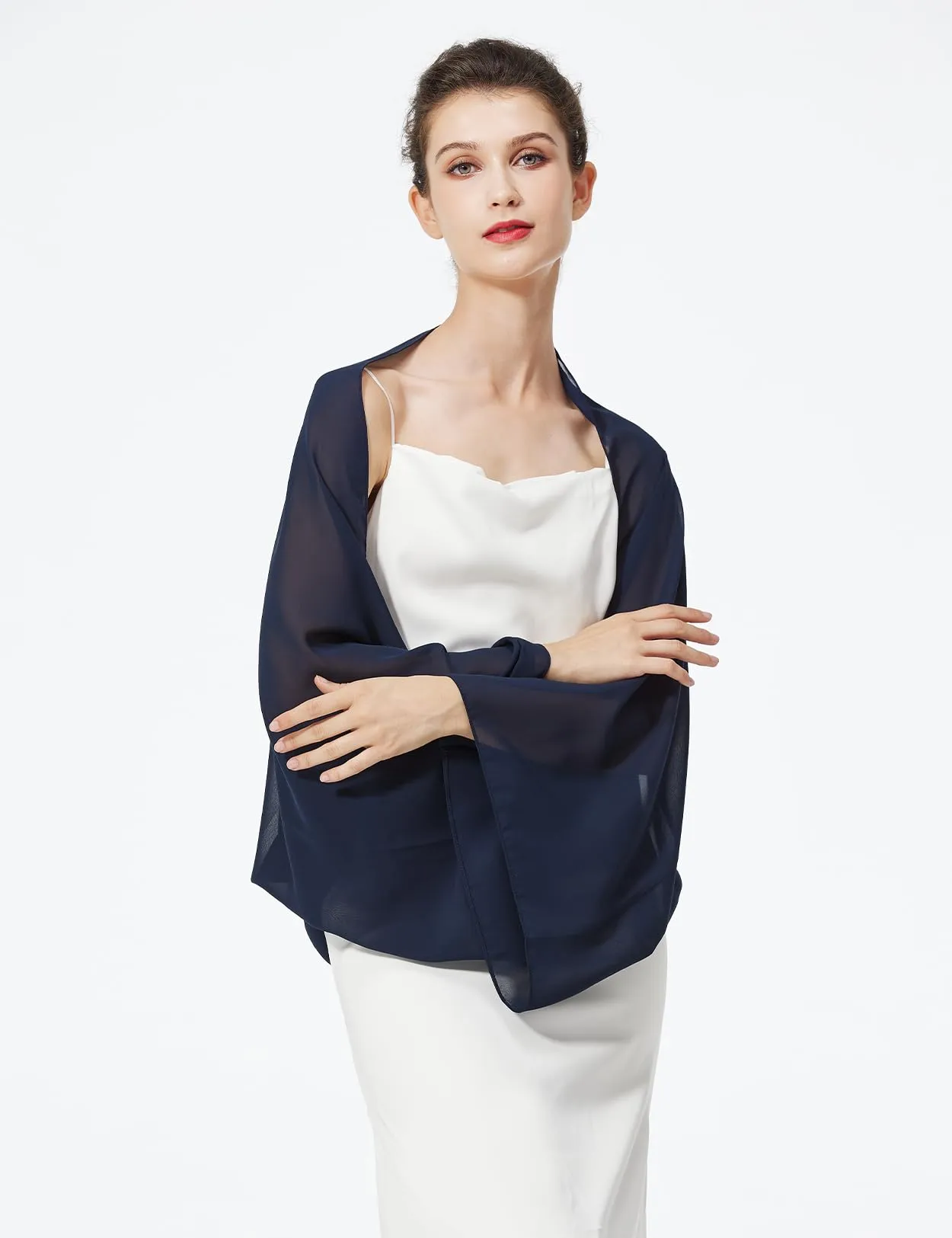 BEAUTELICATE Scialle Coprispalle in Chiffon per Donna - immagine 4