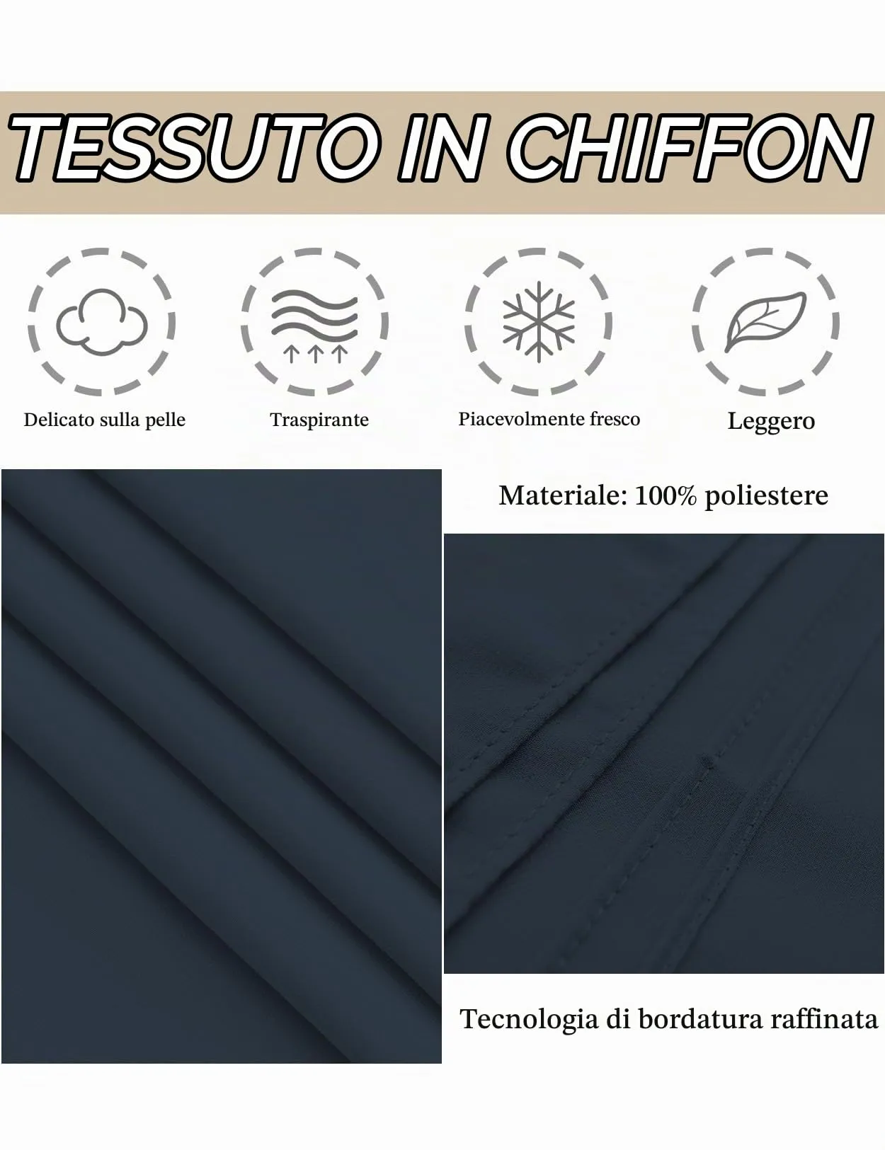 BEAUTELICATE Scialle Coprispalle in Chiffon per Donna - immagine 5
