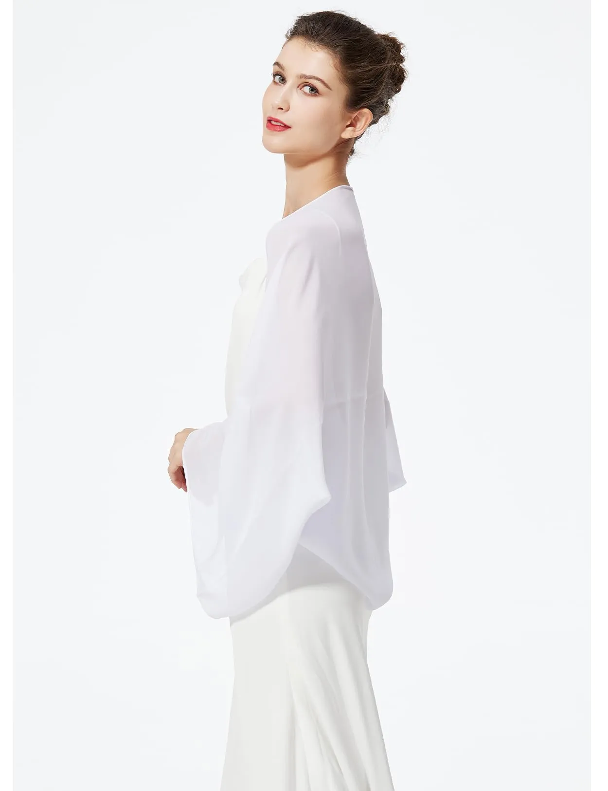 BEAUTELICATE Scialle Coprispalle Elegante in Chiffon per Donna - immagine 2