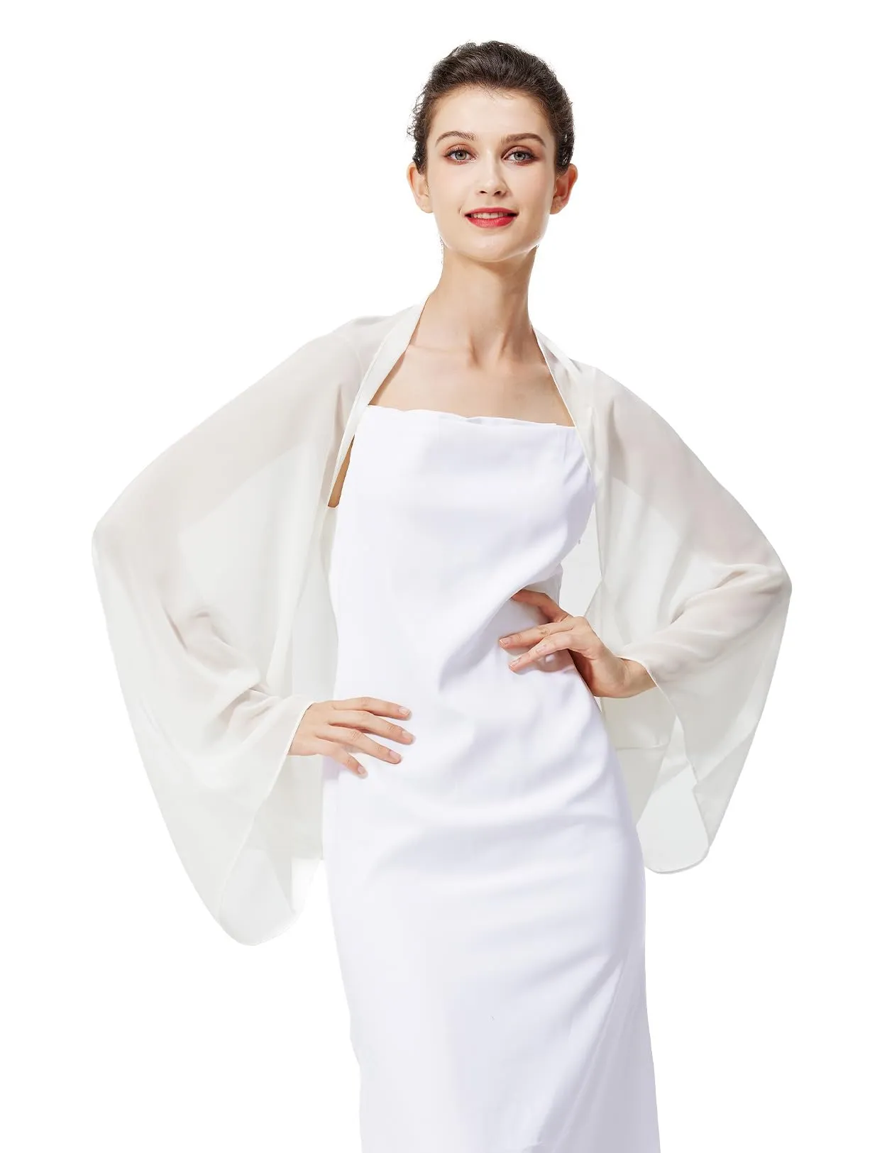 BEAUTELICATE Scialle Coprispalle in Chiffon per Donna - immagine 1