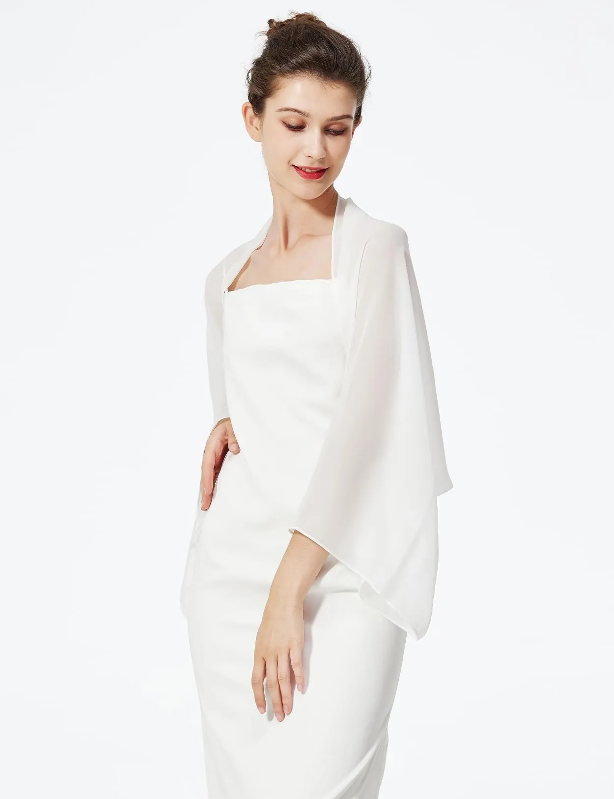BEAUTELICATE Scialle Coprispalle in Chiffon per Donna - immagine 5