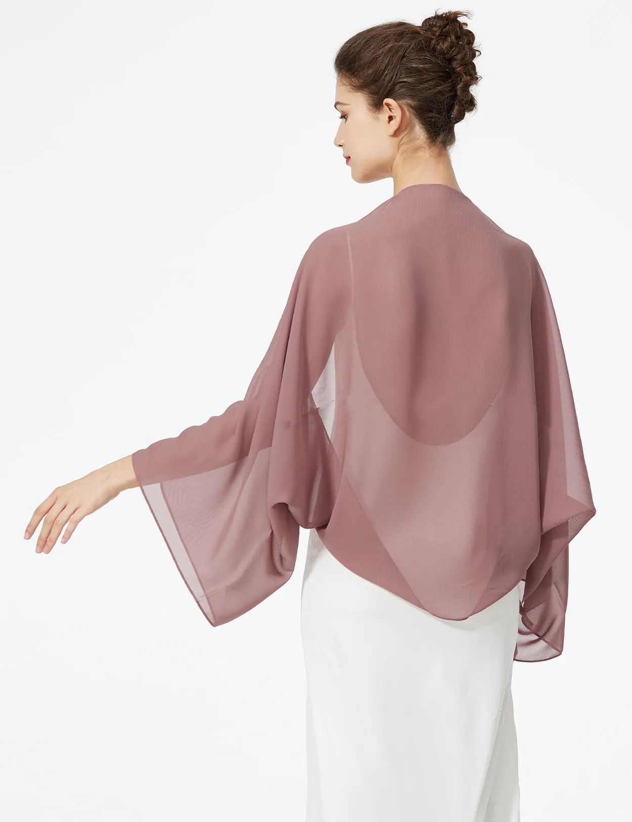 BEAUTELICATE Scialle Coprispalle in Chiffon per Donna - immagine 3