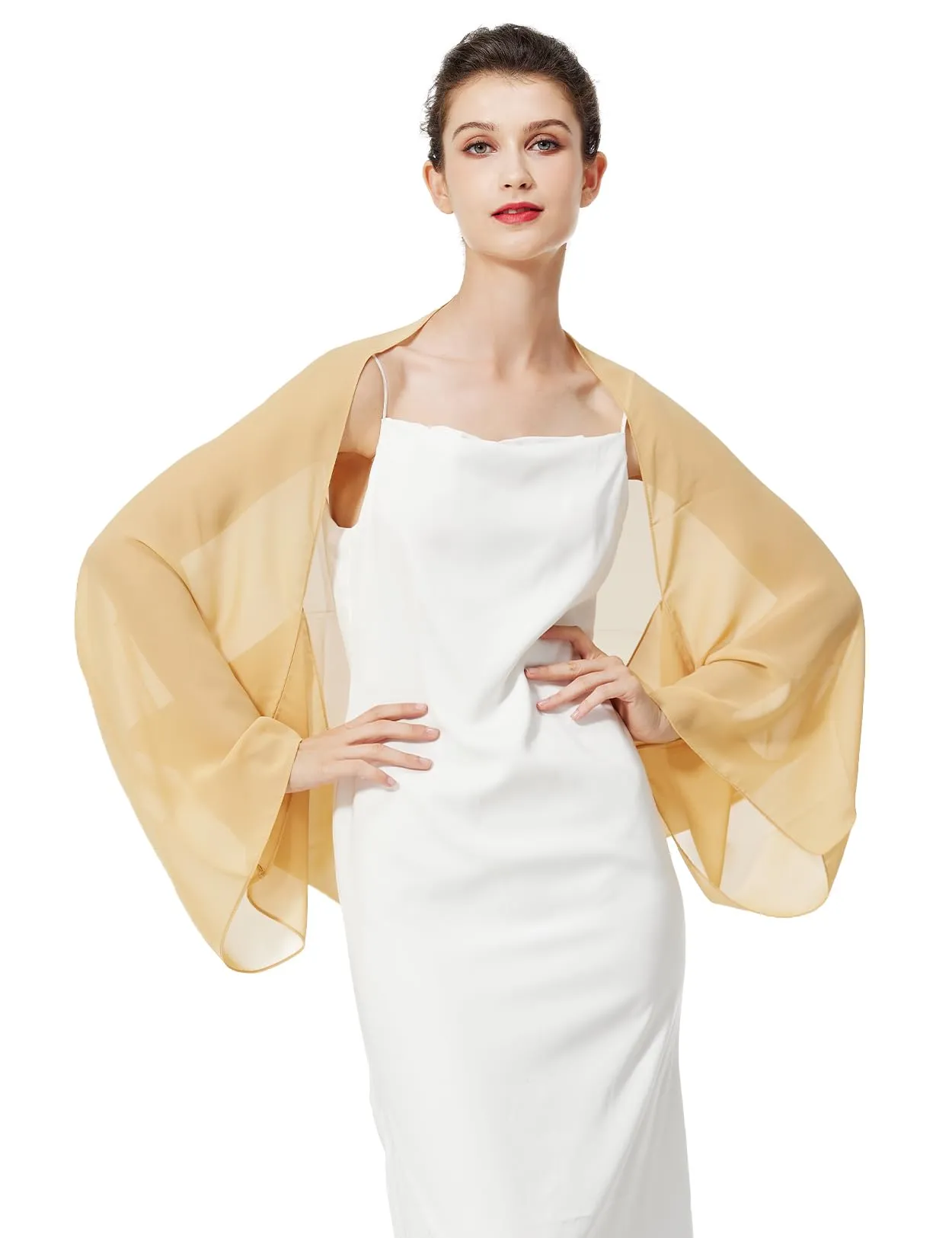 BEAUTELICATE Scialle Coprispalle in Chiffon per Donna - immagine 1