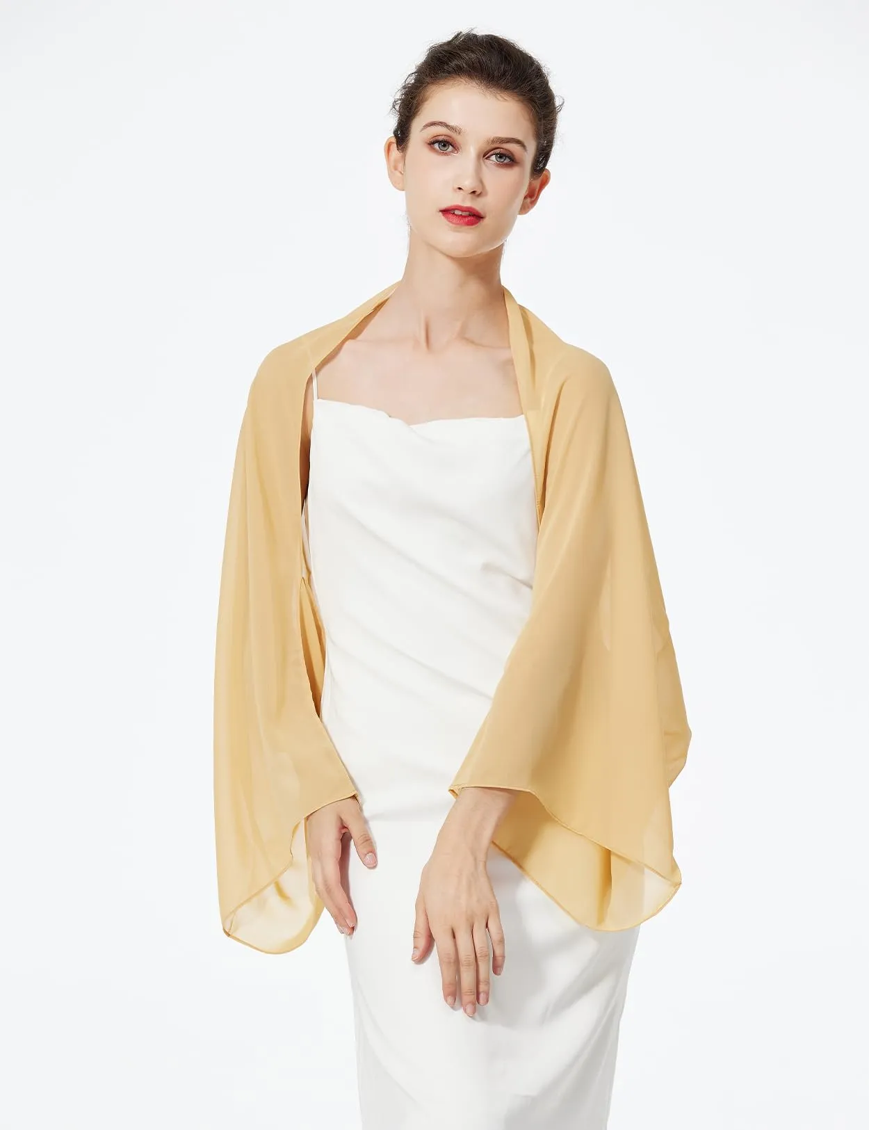 BEAUTELICATE Scialle Coprispalle in Chiffon per Donna - immagine 2