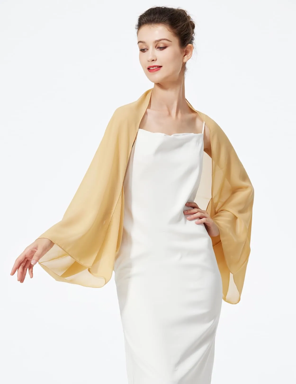 BEAUTELICATE Scialle Coprispalle in Chiffon per Donna - immagine 4
