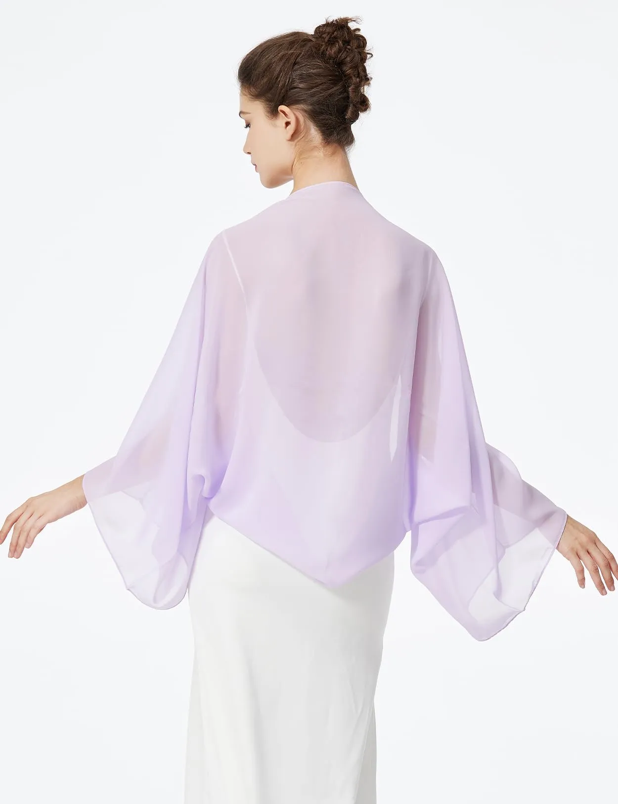 BEAUTELICATE Scialle Coprispalle Elegante in Chiffon per Donna - immagine 3