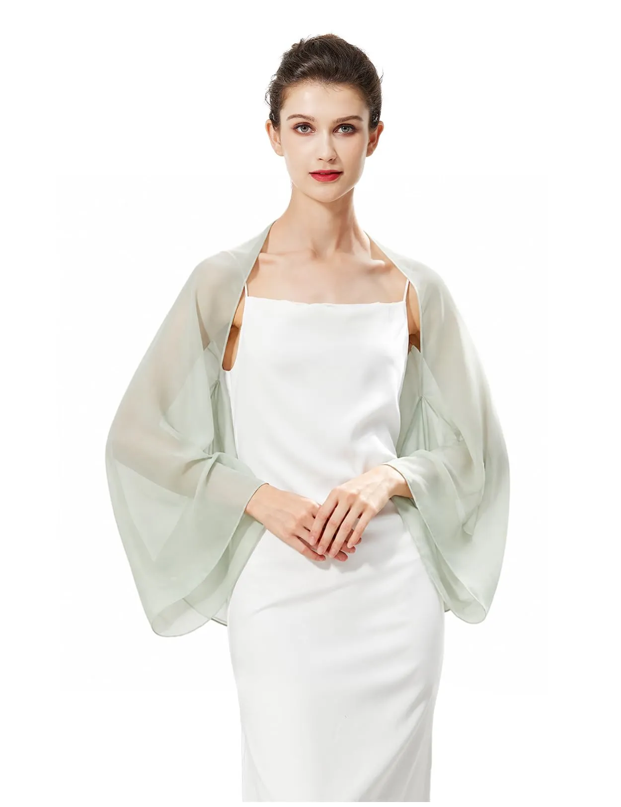 BEAUTELICATE Scialle Coprispalle in Chiffon per Donna - immagine 1