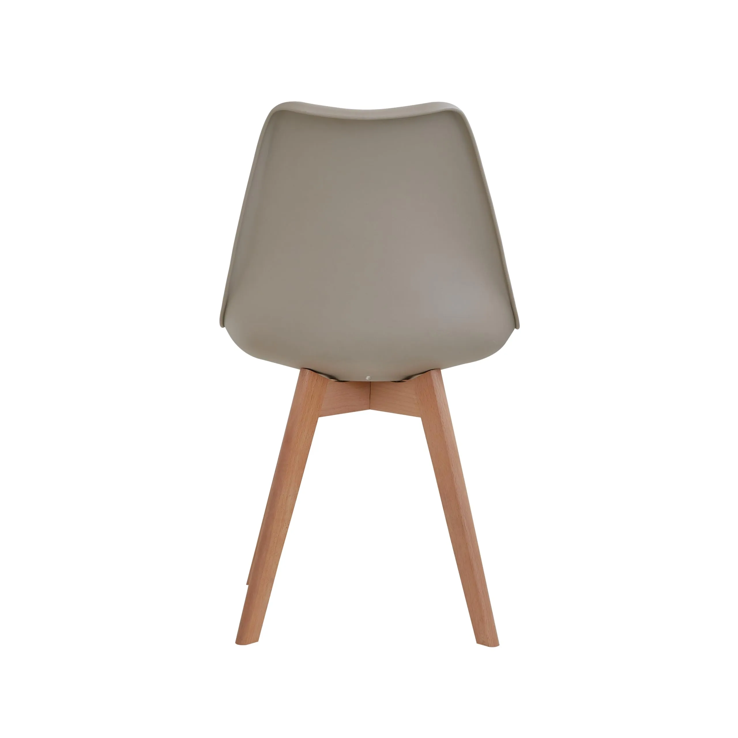DEYARNA HOME Set di 4 Sedie da Pranzo Moderne in Tessuto Imbottito con Gambe in Legno di Faggio, Marrone - immagine 6