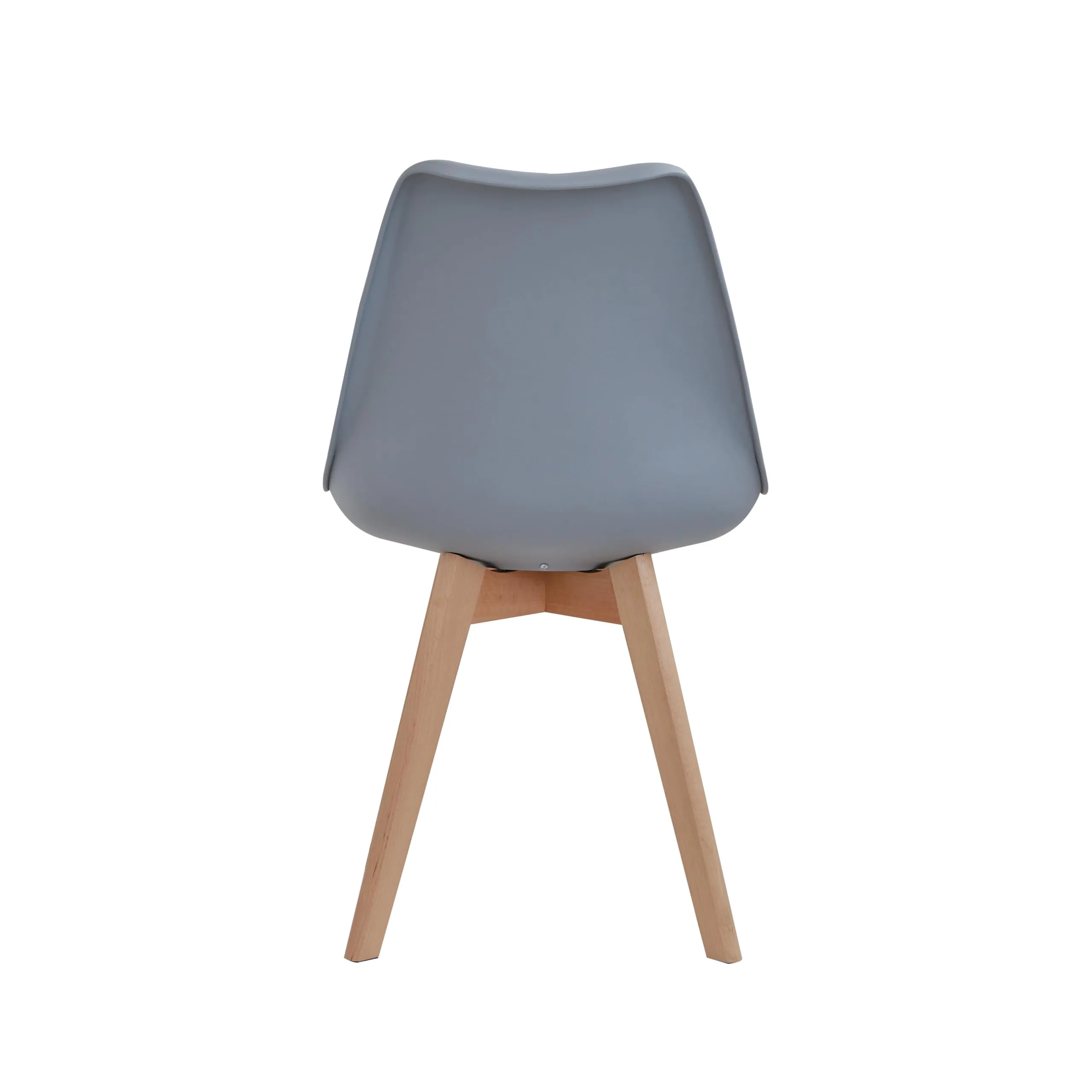 DEYARNA HOME Set di 8 Sedie da Pranzo Moderne in Tessuto Imbottito con Gambe in Legno di Faggio, Grigio - immagine 4