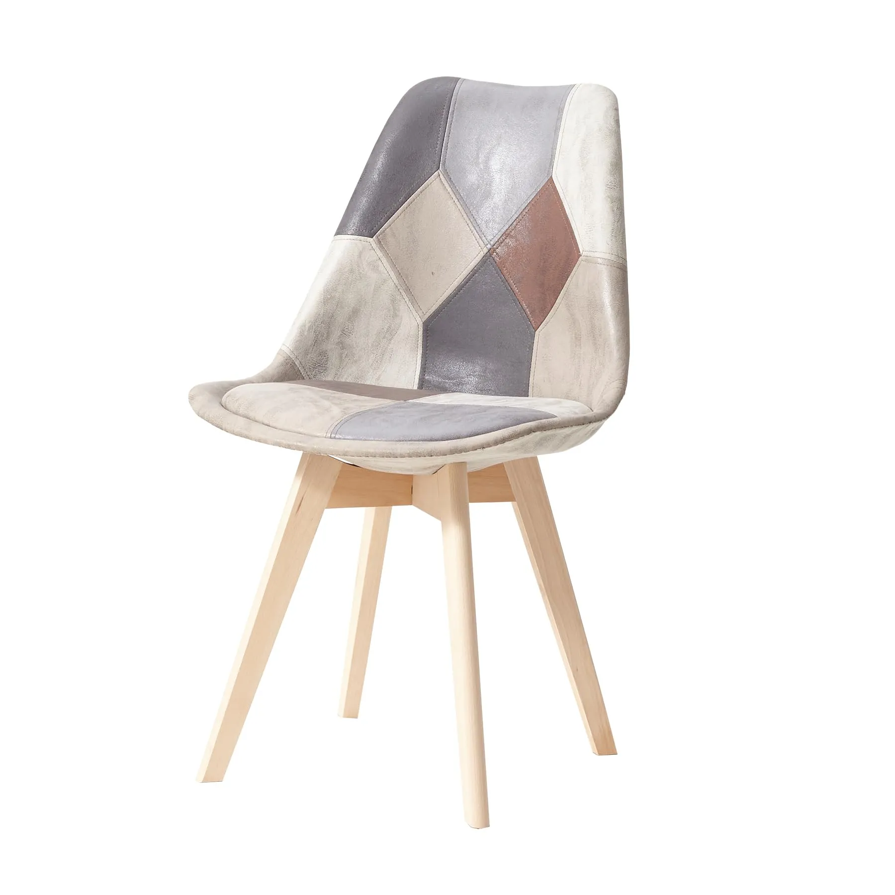 DEYARNA HOME Set di 2 Sedie da Pranzo Imbottite in PU, Marrone - immagine 4