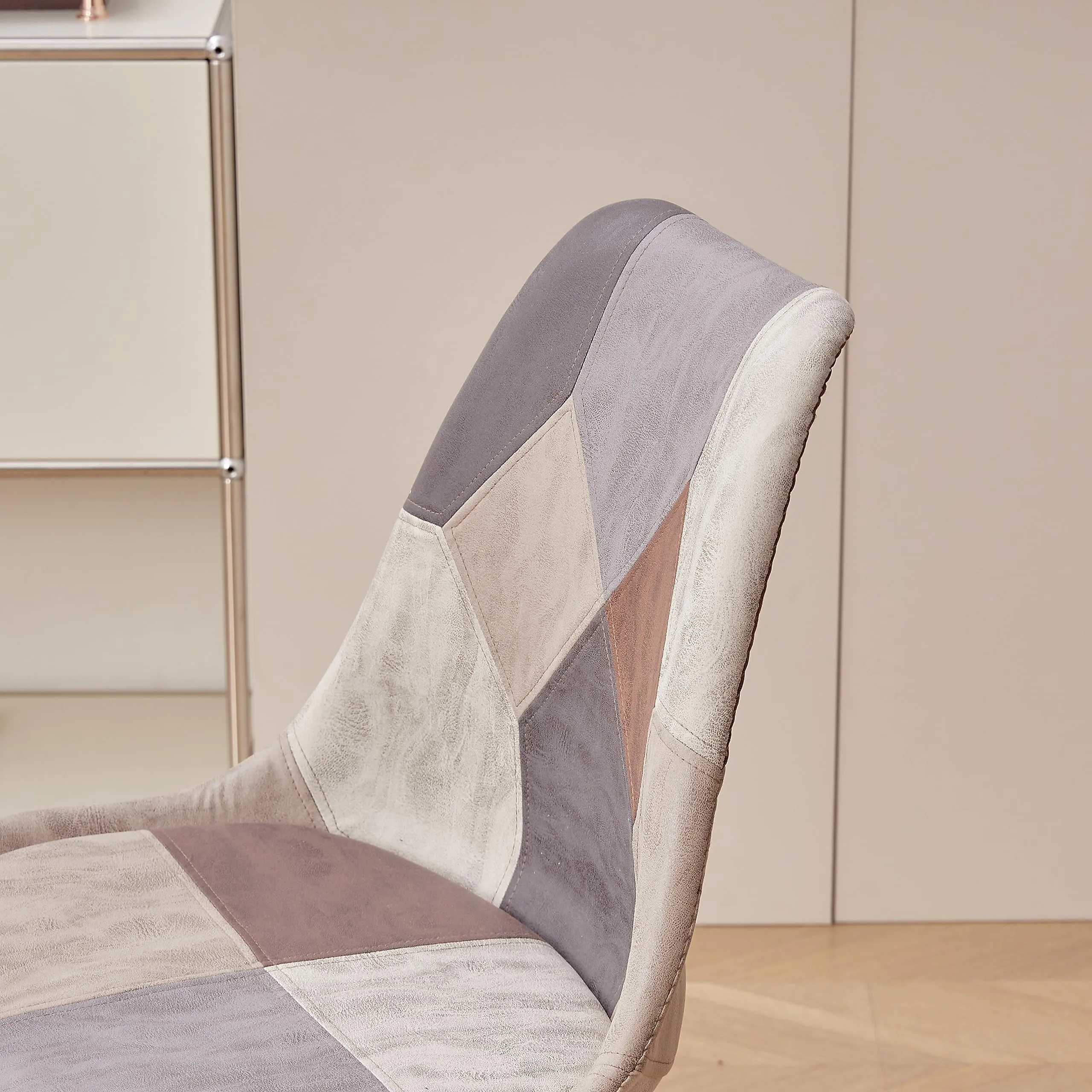 DEYARNA HOME Set di 2 Sedie da Pranzo Imbottite in PU, Marrone - immagine 9