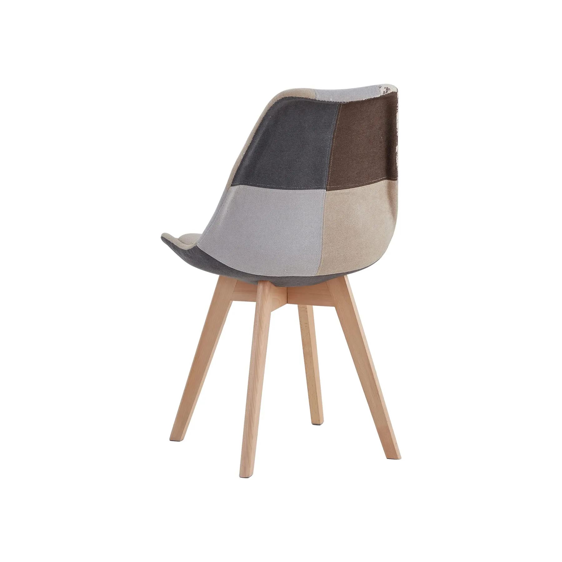 DEYARNA HOME Set di 6 Sedie da Pranzo Imbottite in Lino, Grigio - immagine 6
