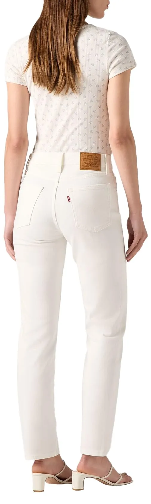 Levi's 724 High Rise Straight Jeans Donna, Cloud Dancer, 28W / 32L - immagine 4
