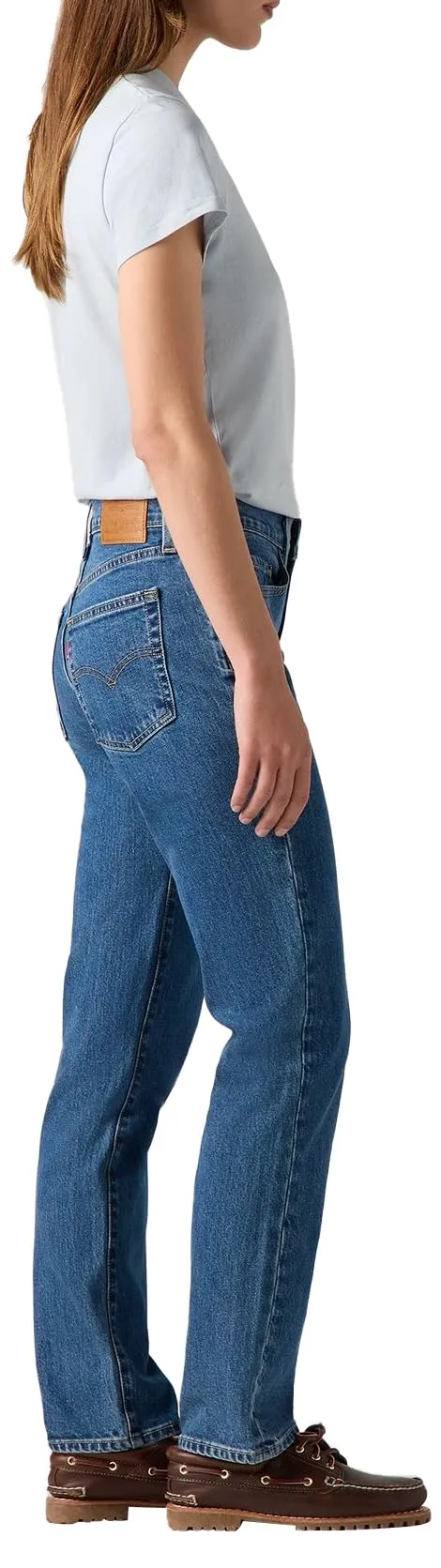 Levi's 724 High Rise Straight Jeans Donna, Mosey Mid Stone, 27W / 28L - immagine 6
