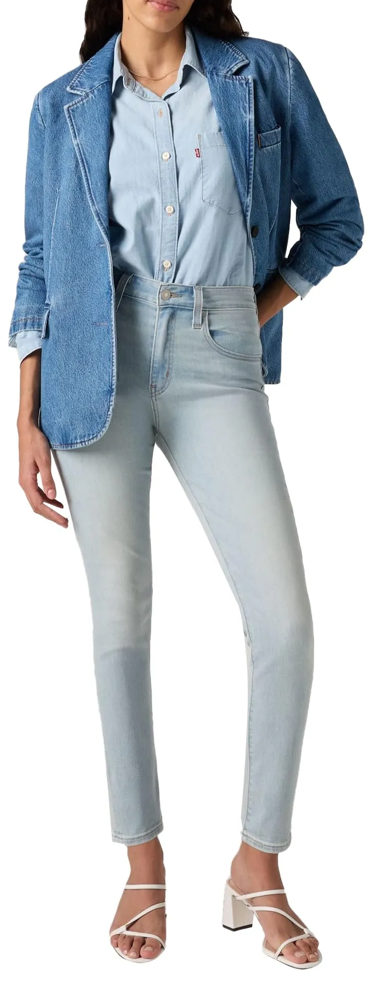 Levi's 721 High Rise Skinny Jeans, Cool Secret Bench, 30W x 32L - immagine 4