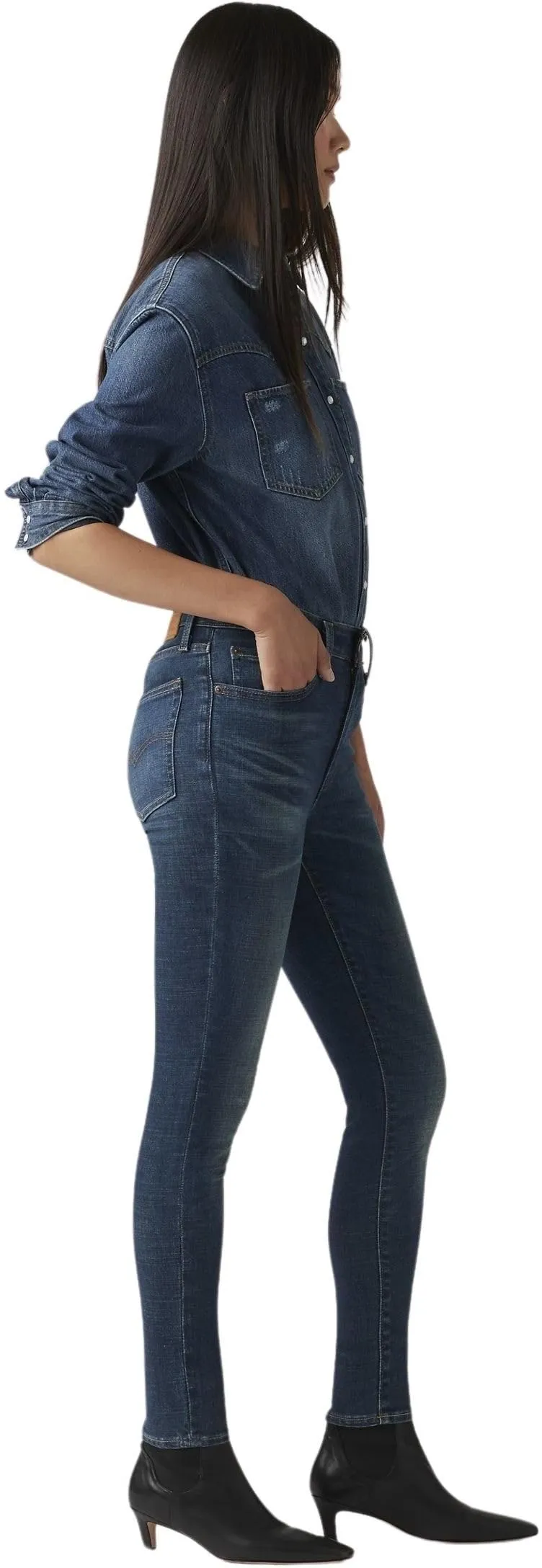Levi's 721 High Rise Skinny Jeans Donna - Miles Apart, 26W / 32L - immagine 2