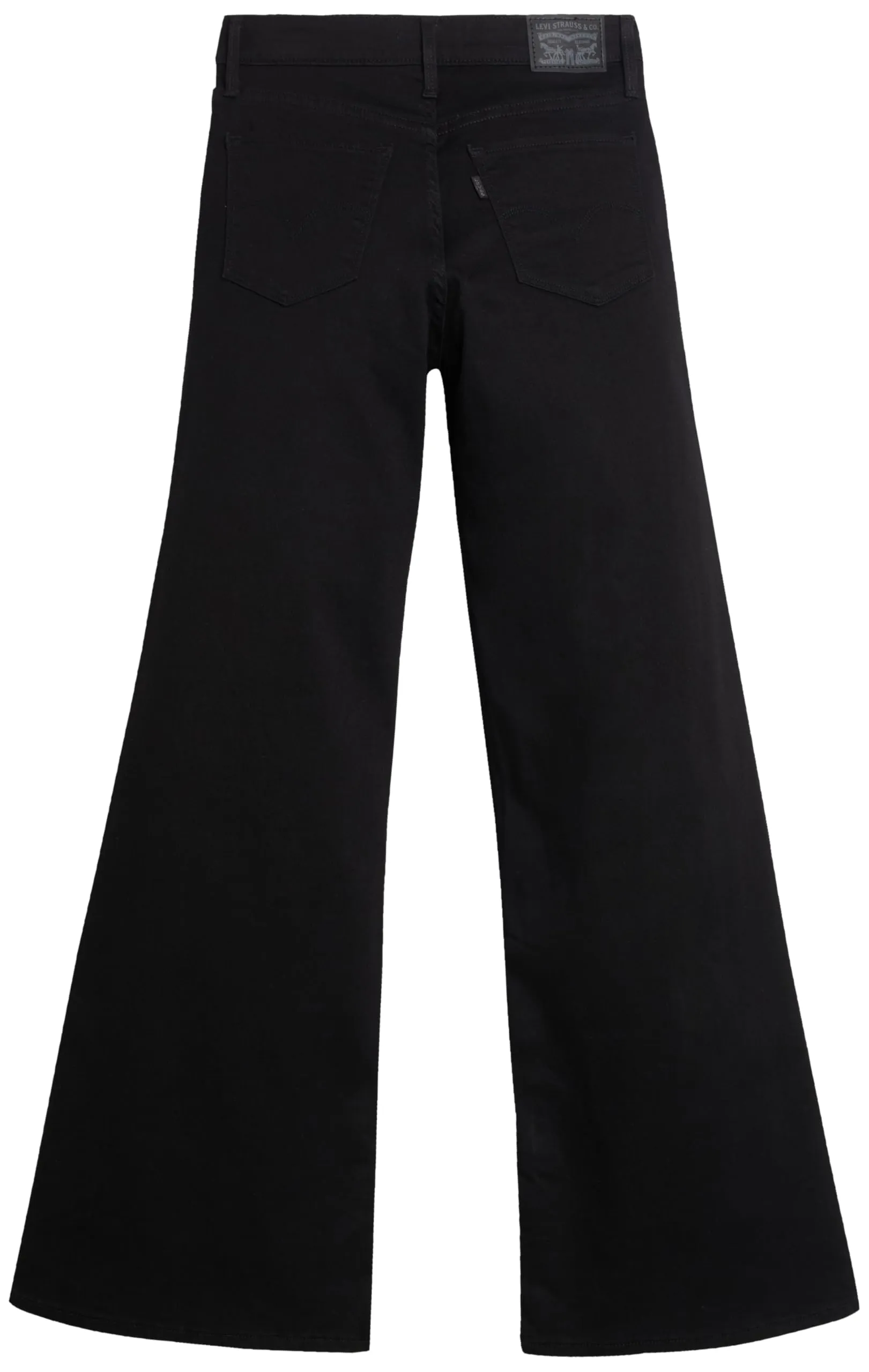 Levi's 318 Shaping Wide Leg Jeans Donna, Nero Morbido, 32W x 30L - immagine 7