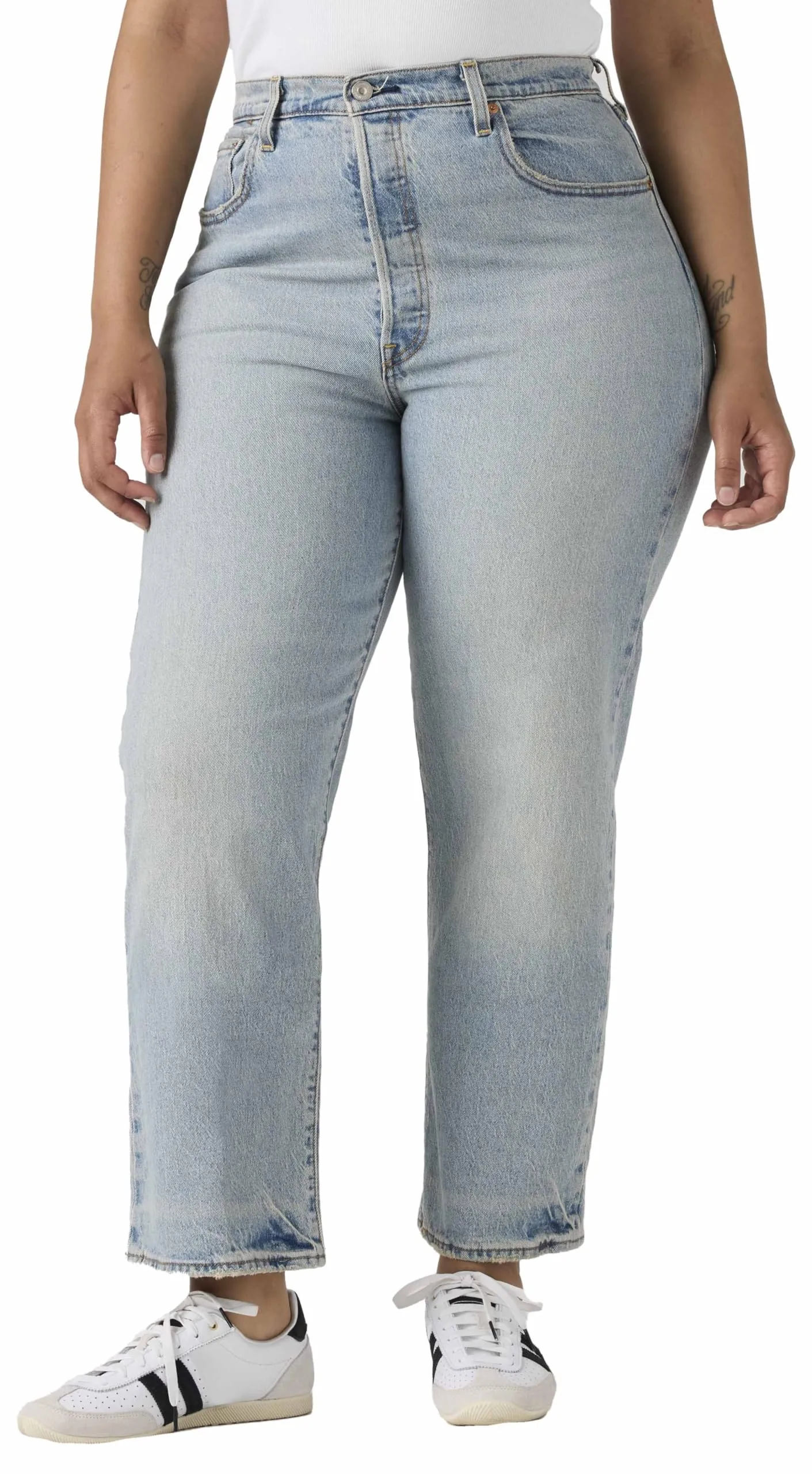 Levi's Ribcage Straight Ankle Jeans, Let's Share, 29W / 31L Donna - immagine 9