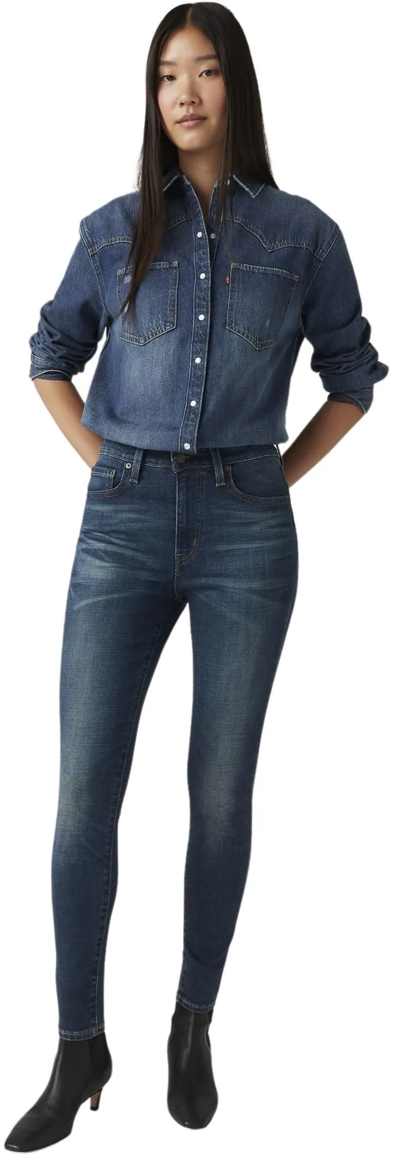 Levi's 721 High Rise Skinny Jeans Donna, Miles Apart, 27W / 28L - immagine 5