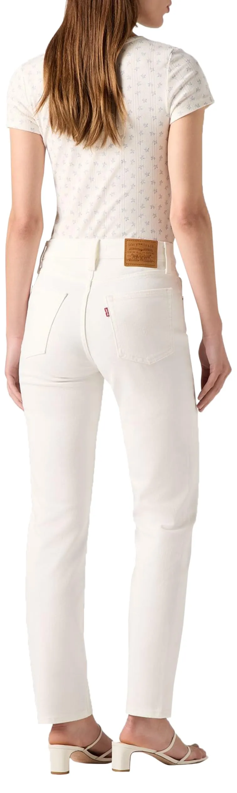 Levi's 724 High Rise Straight Jeans Donna - Cloud Dancer, 27W / 30L - immagine 3