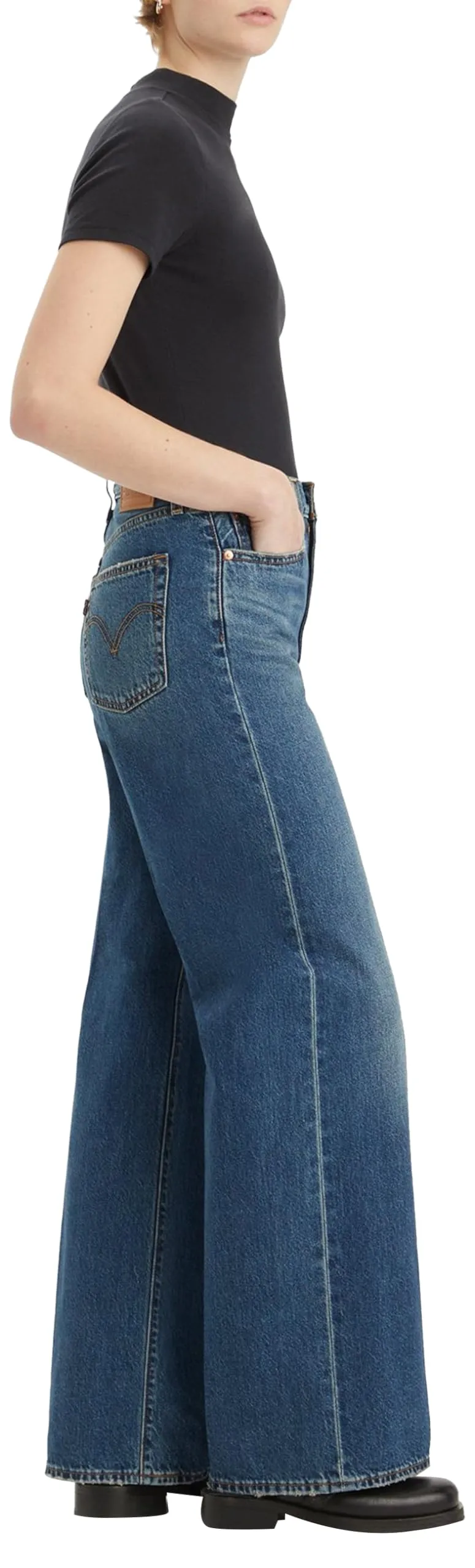 Levi's Ribcage Wide Leg Jeans, Polar Perimiter, 27W x 30L - immagine 9