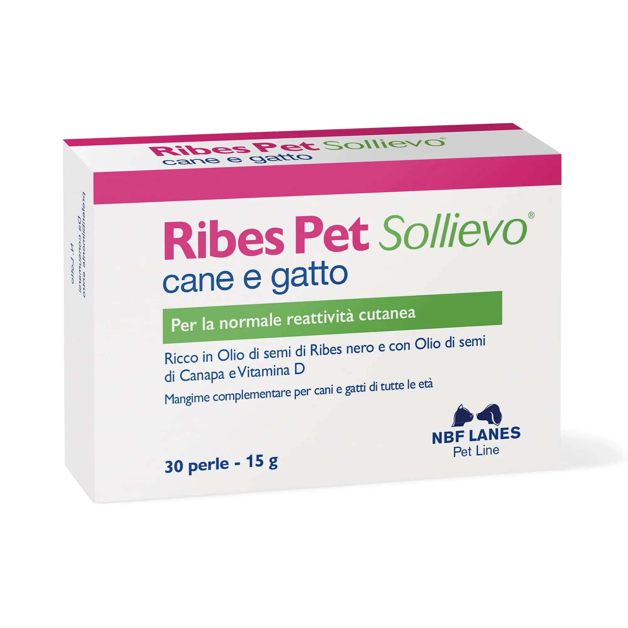 NBF Lanes Ribes Pet Sollievo Cane e Gatto, 30 Perle Appetibili - immagine 1