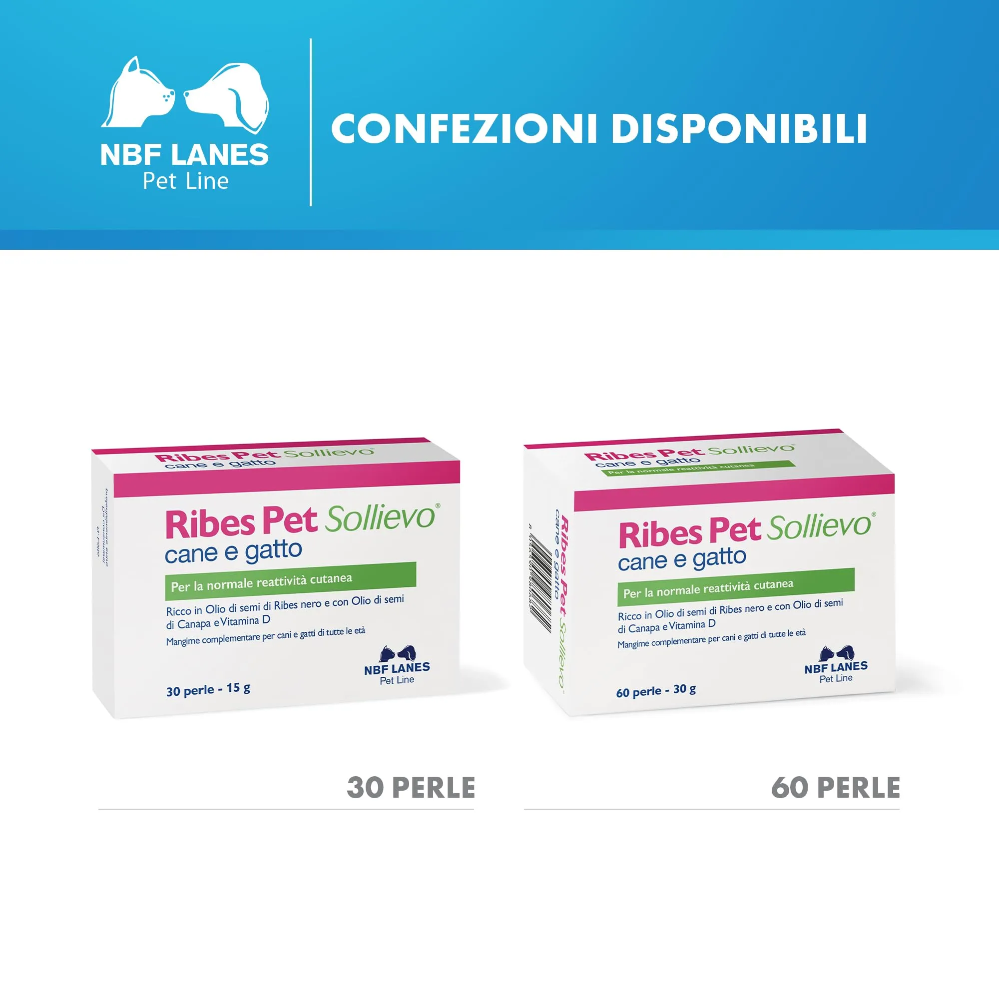 NBF Lanes Ribes Pet Sollievo Cane e Gatto, 30 Perle Appetibili - immagine 6