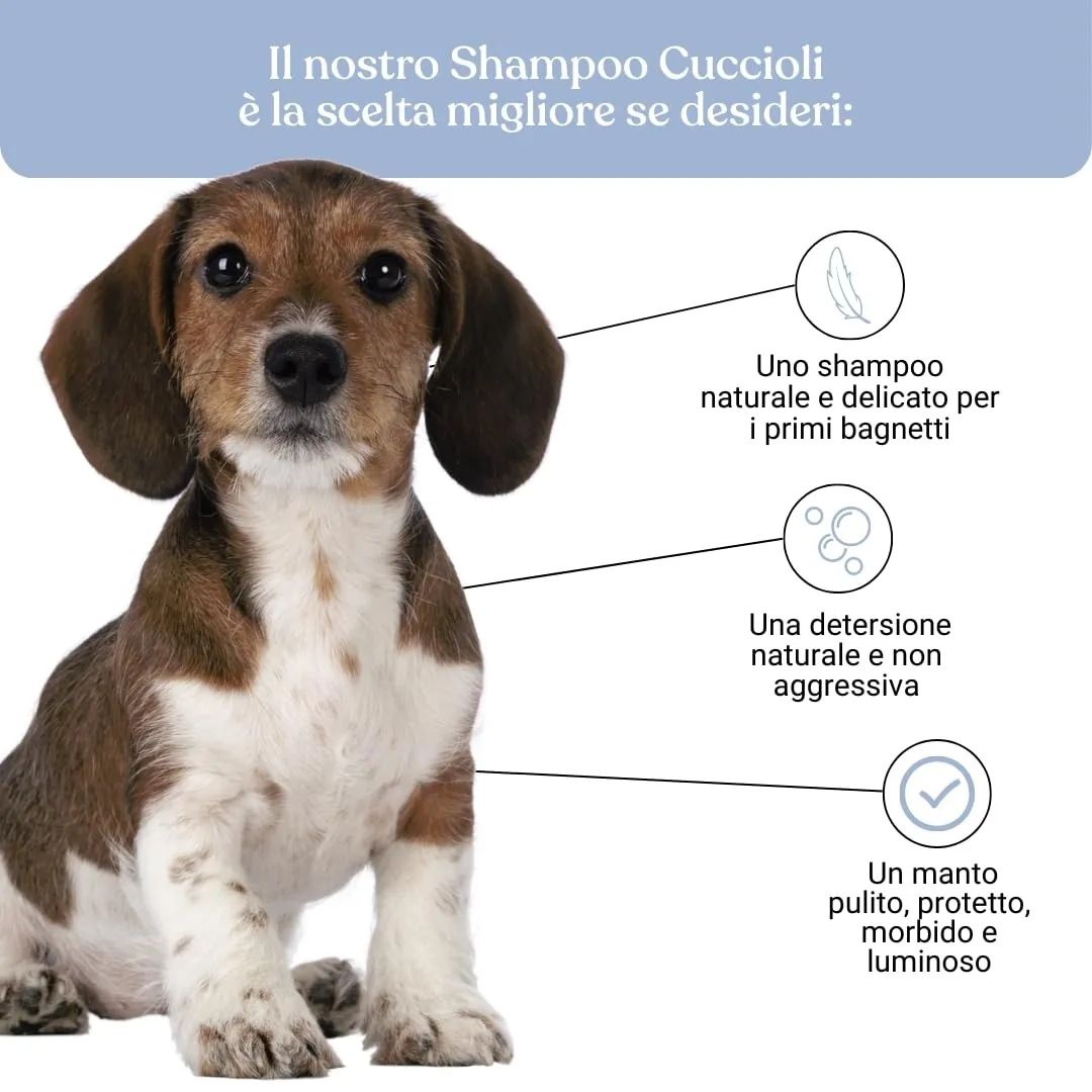 Bau Shampoo Cuccioli Cane Delicato con Aloe Vera, Avena e Pantenolo, 250ml - immagine 3