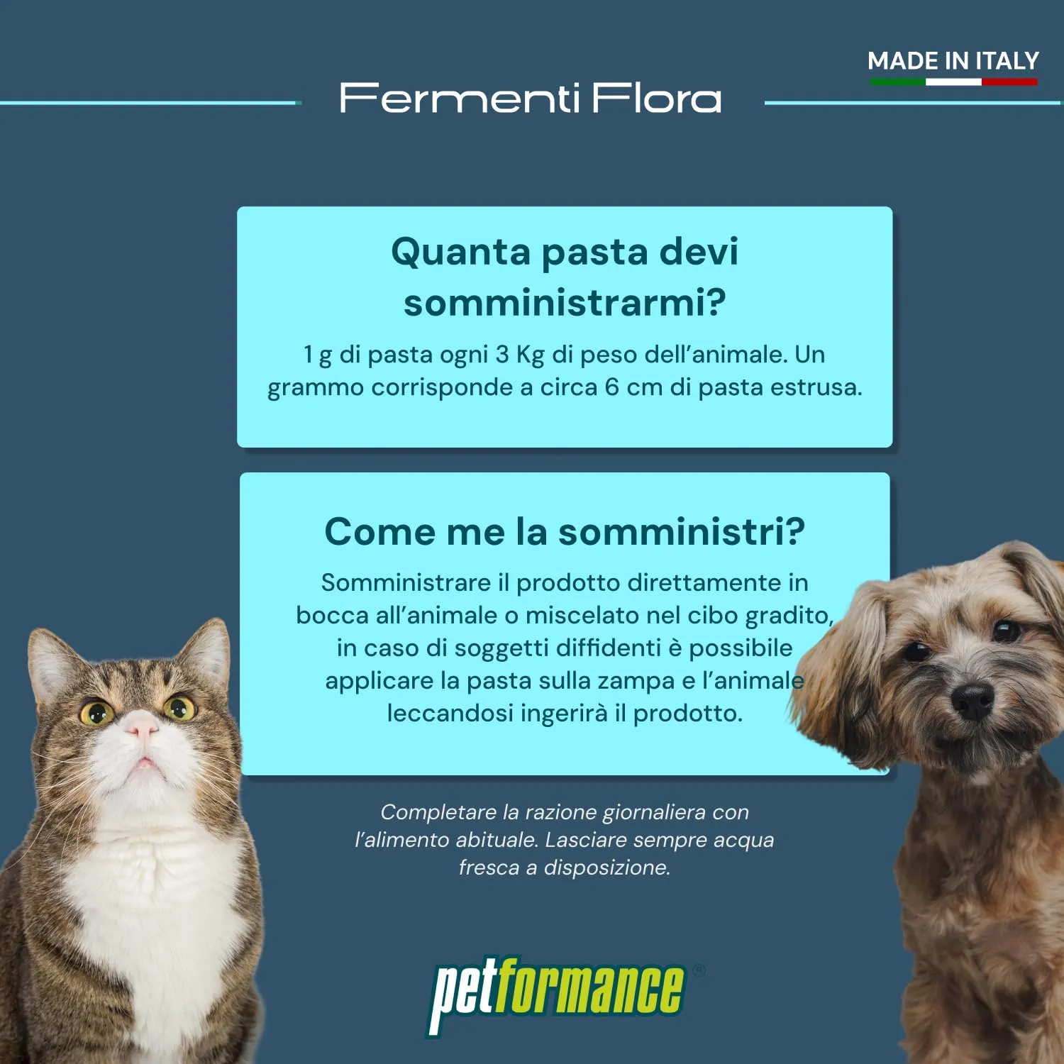 Petformance Fermentiflora in Pasta Prebiotico e Postbiotico per Cani e Gatti, 50g - immagine 5