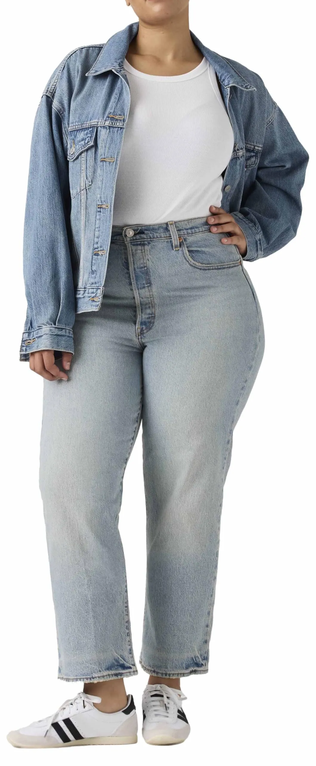Levi's Ribcage Straight Ankle Jeans - Let's Share - 28W / 27L - immagine 8