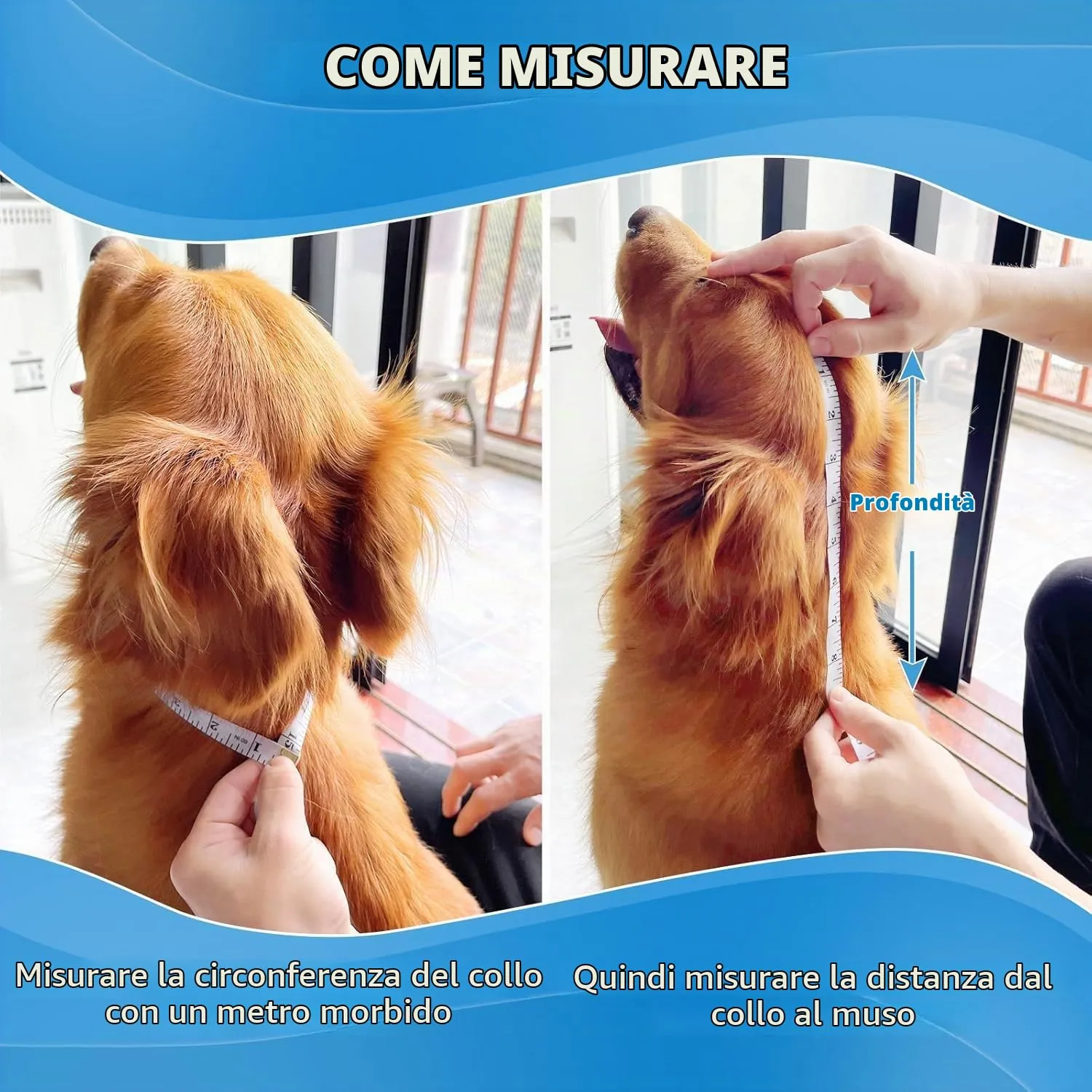 ICOYEA Collare Elisabettiano Morbido e Traspirante per Cani e Gatti, Collare Protettivo Postoperatorio Anti Morso e Leccato, Size 9 - immagine 4