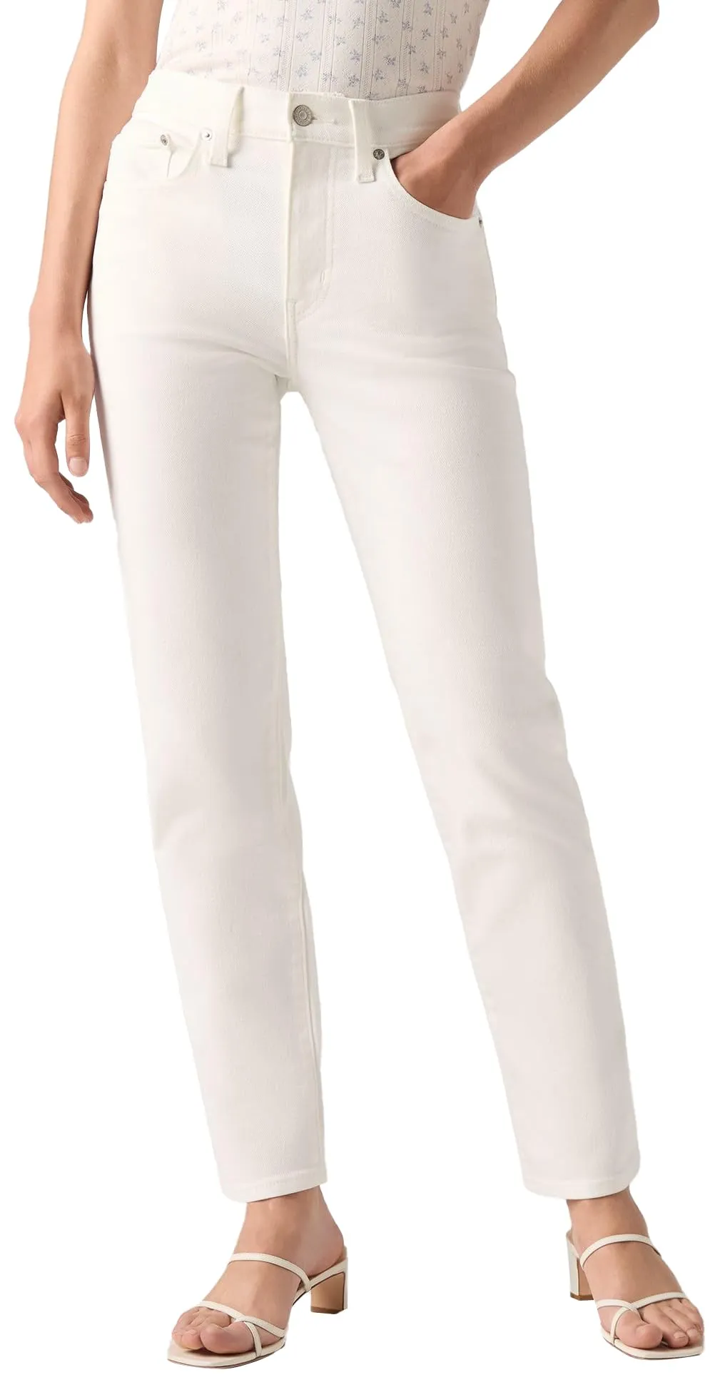 Levi's 724 High Rise Straight Jeans Donna, Cloud Dancer, 25W / 32L - immagine 5