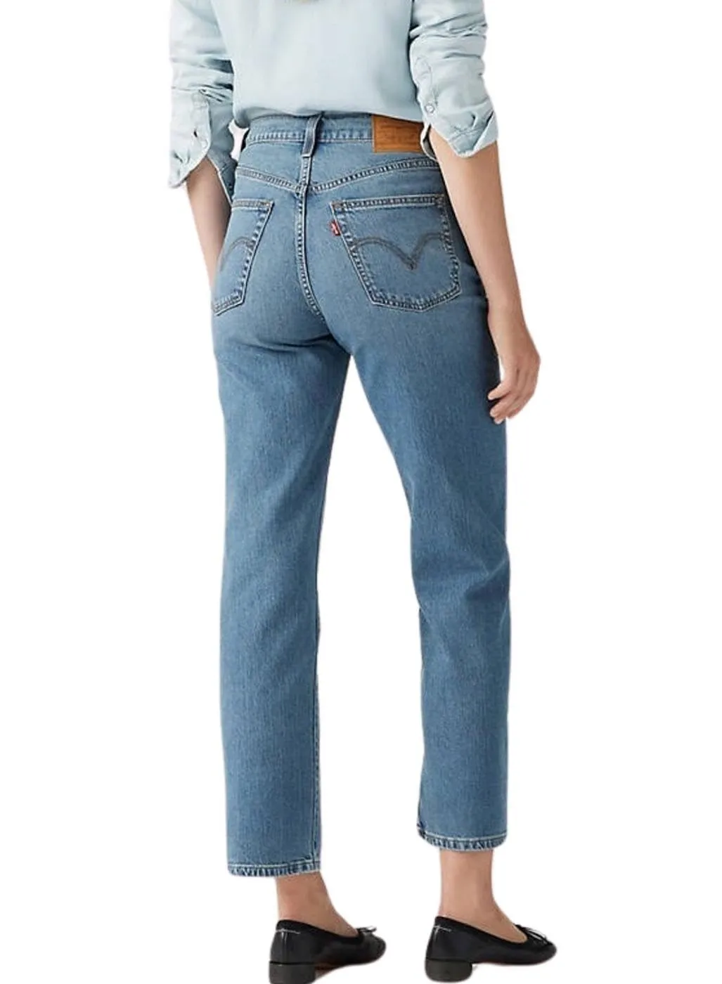Levi's Ribcage Straight Ankle Jeans - Cool Invite, 32W / 27L - immagine 2