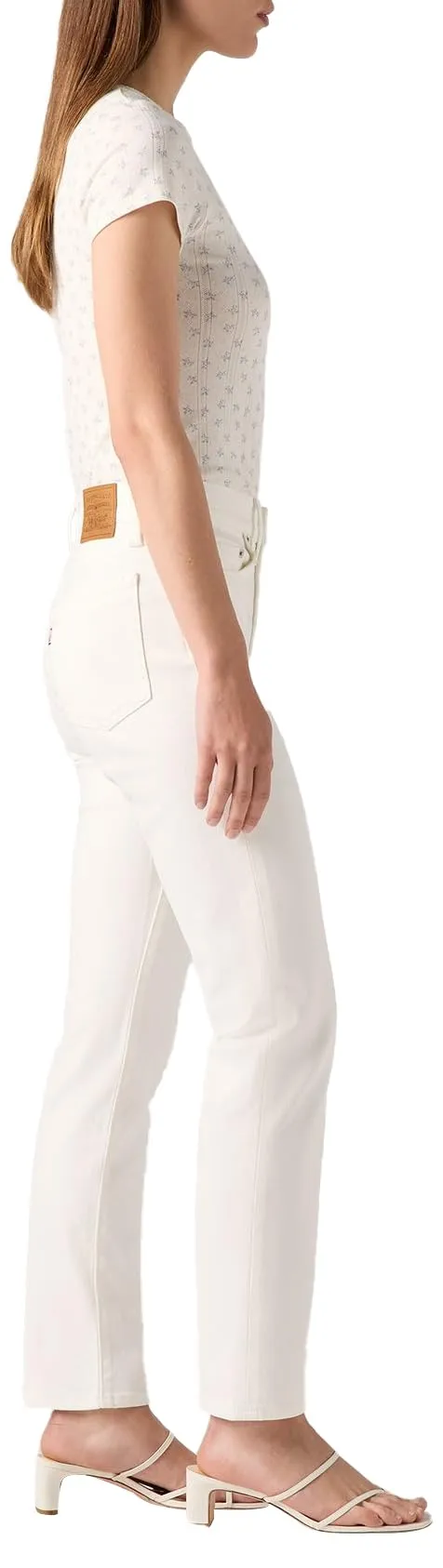 Levi's 724 High Rise Straight Jeans Donna, Cloud Dancer, 28W / 34L - immagine 7