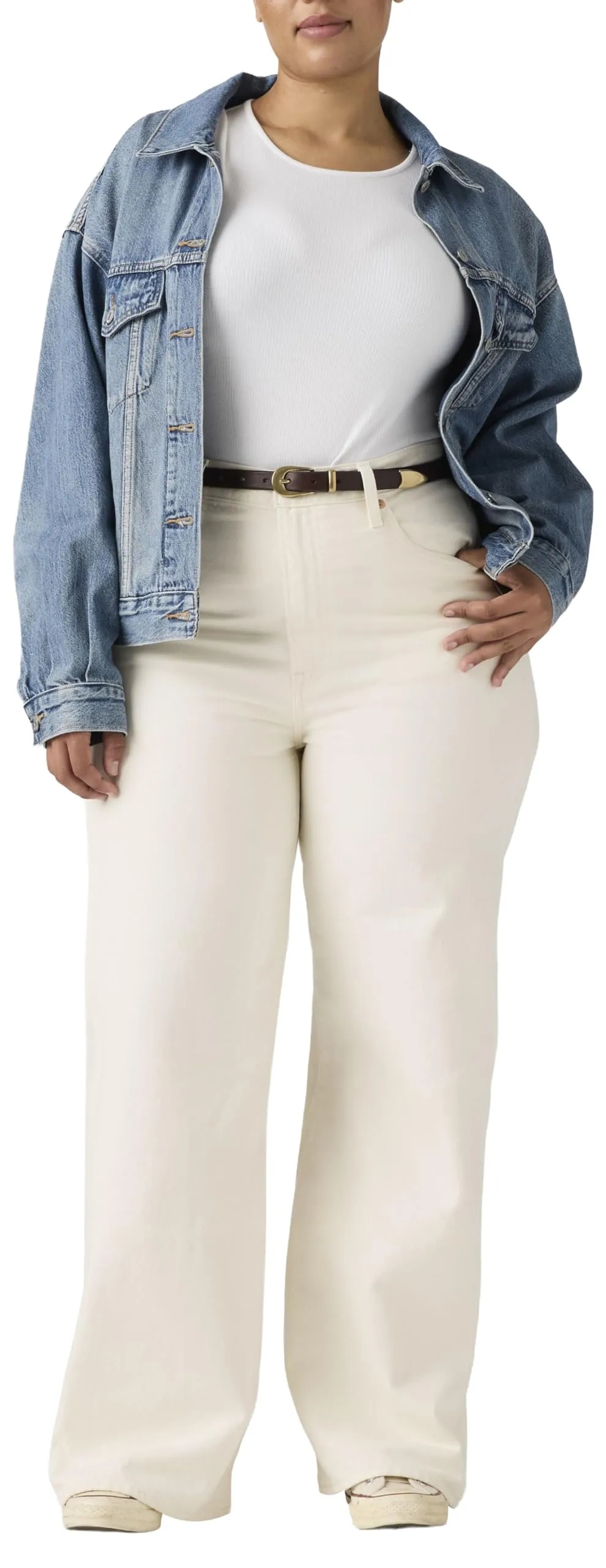 Levi's Ribcage Wide Leg Jeans, Barely Freezing, 24W x 32L - immagine 8