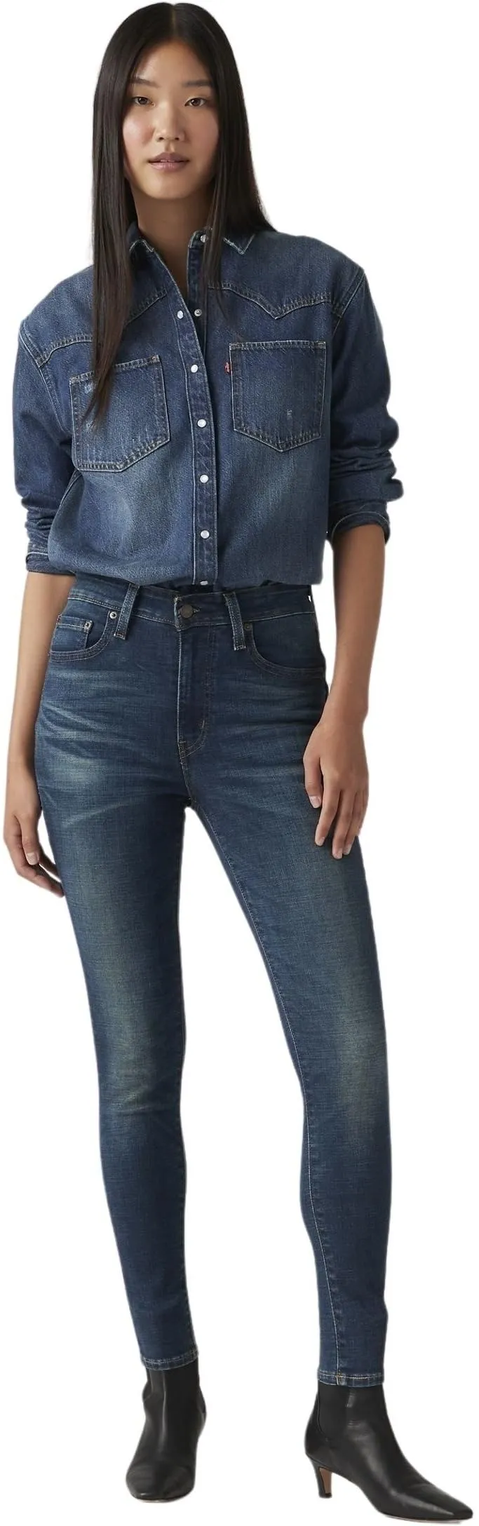 Levi's 721 High Rise Skinny Jeans Donna, Miles Apart, 30W / 32L - immagine 4