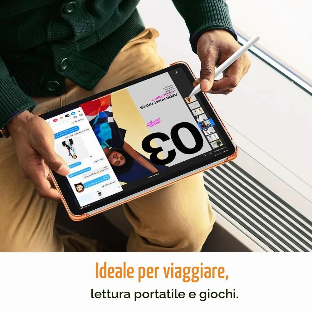 TiMOVO Cover per iPad Air 11" (M4/M3/M2, 5a/4a Gen), Albicocca - immagine 5