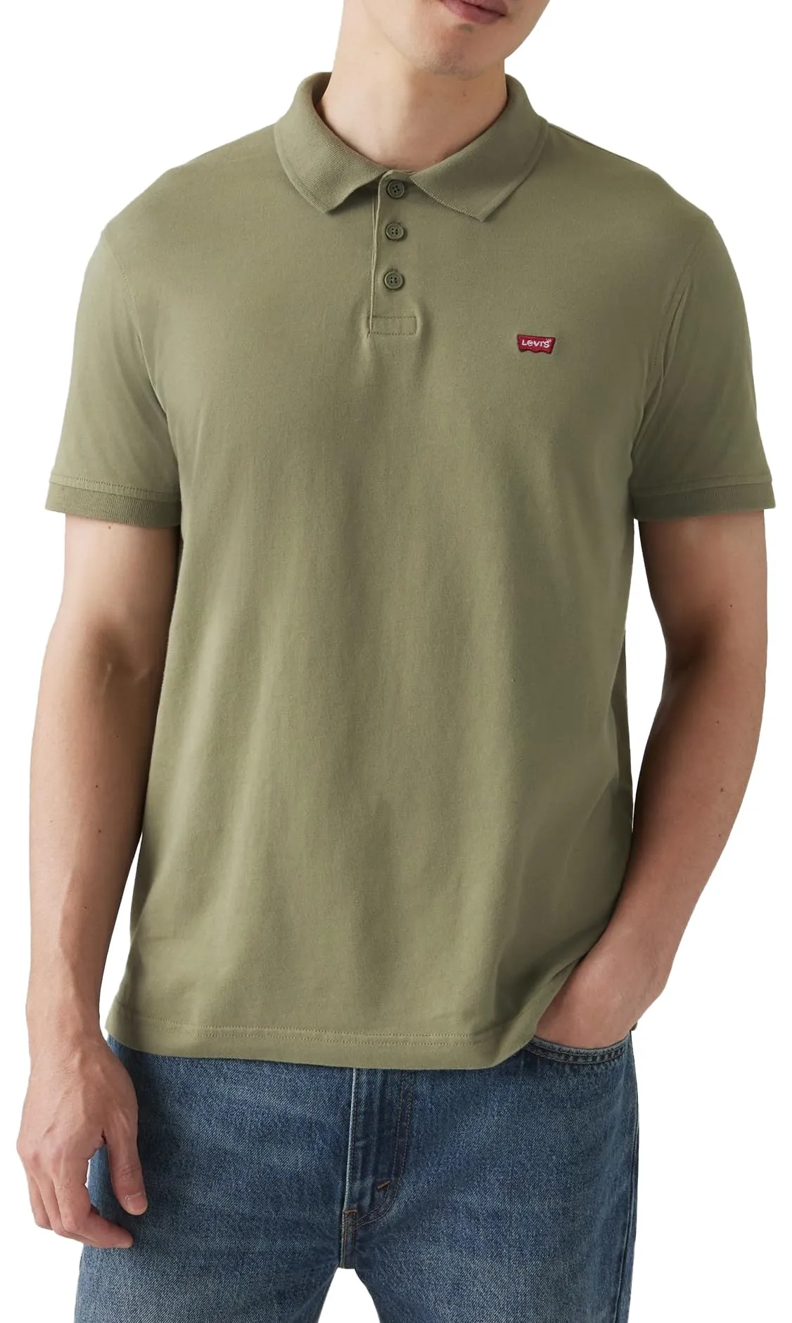 Levi's Housemark Camicia da Uomo, Deep Lichen Green, XS - immagine 2