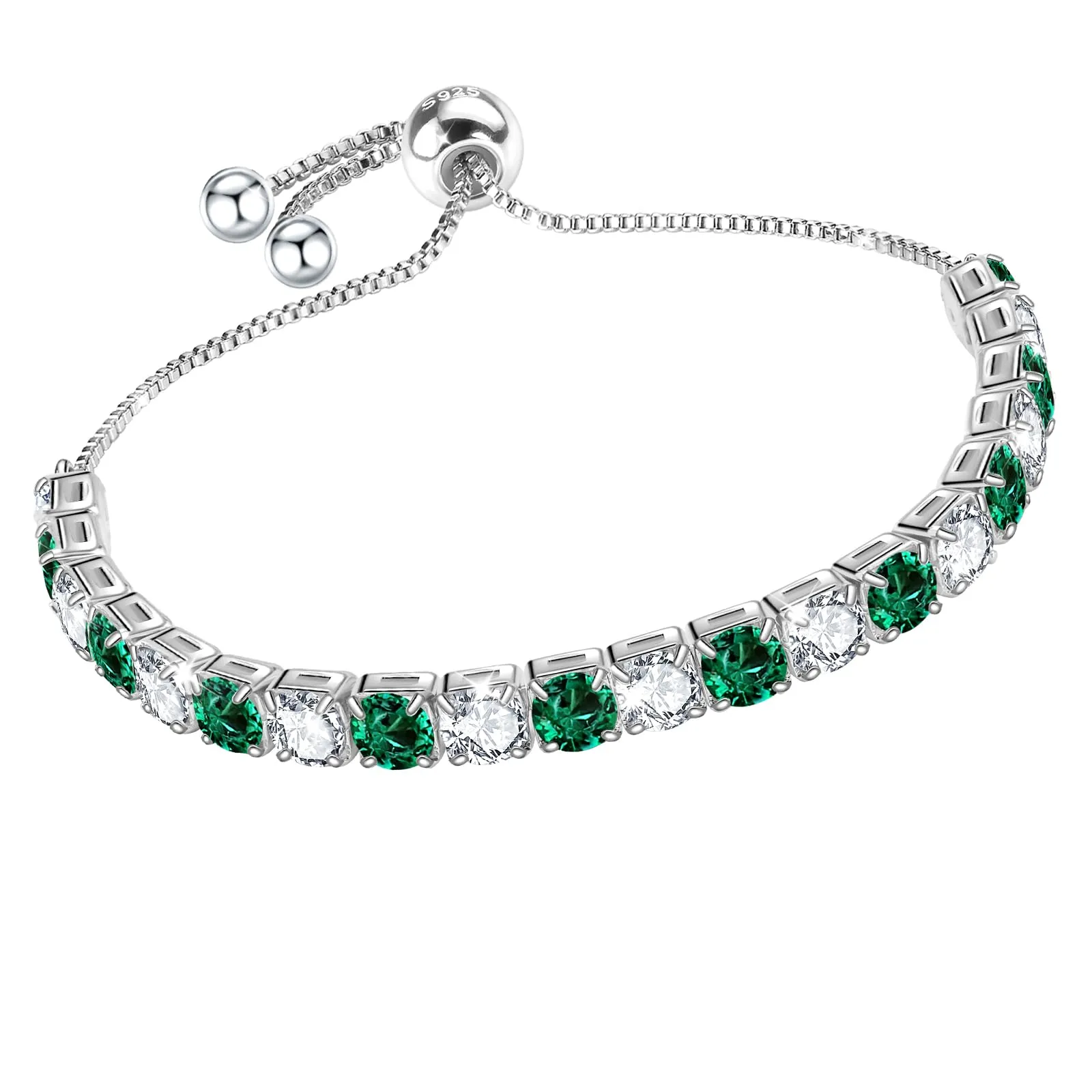 J.Fée Bracciale Tennis Donna in Argento 925 e Zircone 5A, 21 cm - immagine 1