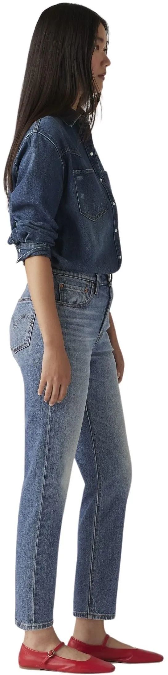 Levi's 501 Crop Jeans, Scanned Answers, 32W / 30L Donna - immagine 2