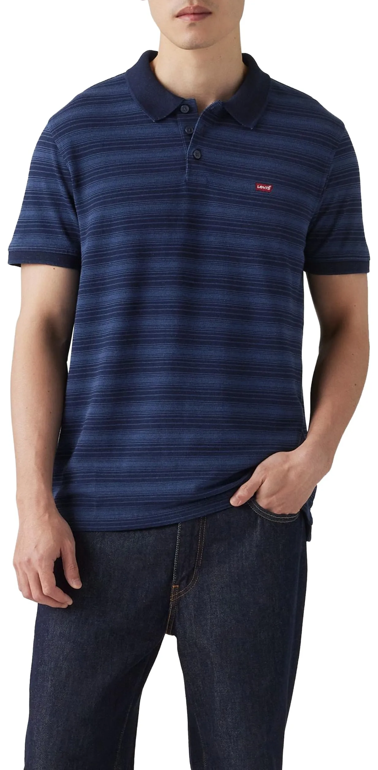 Levi's Housemark Men's Shirt - Rayn Stripe Dark Ind, XS - immagine 1
