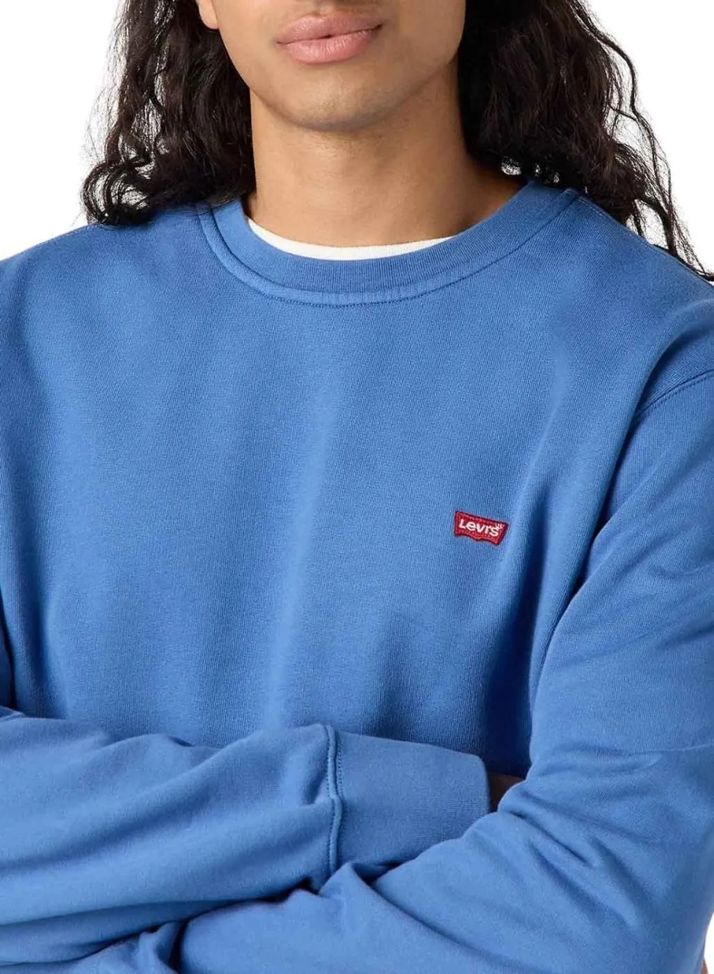 Levi's Crew Felpa Uomo - Dutch Blue - XS - immagine 3